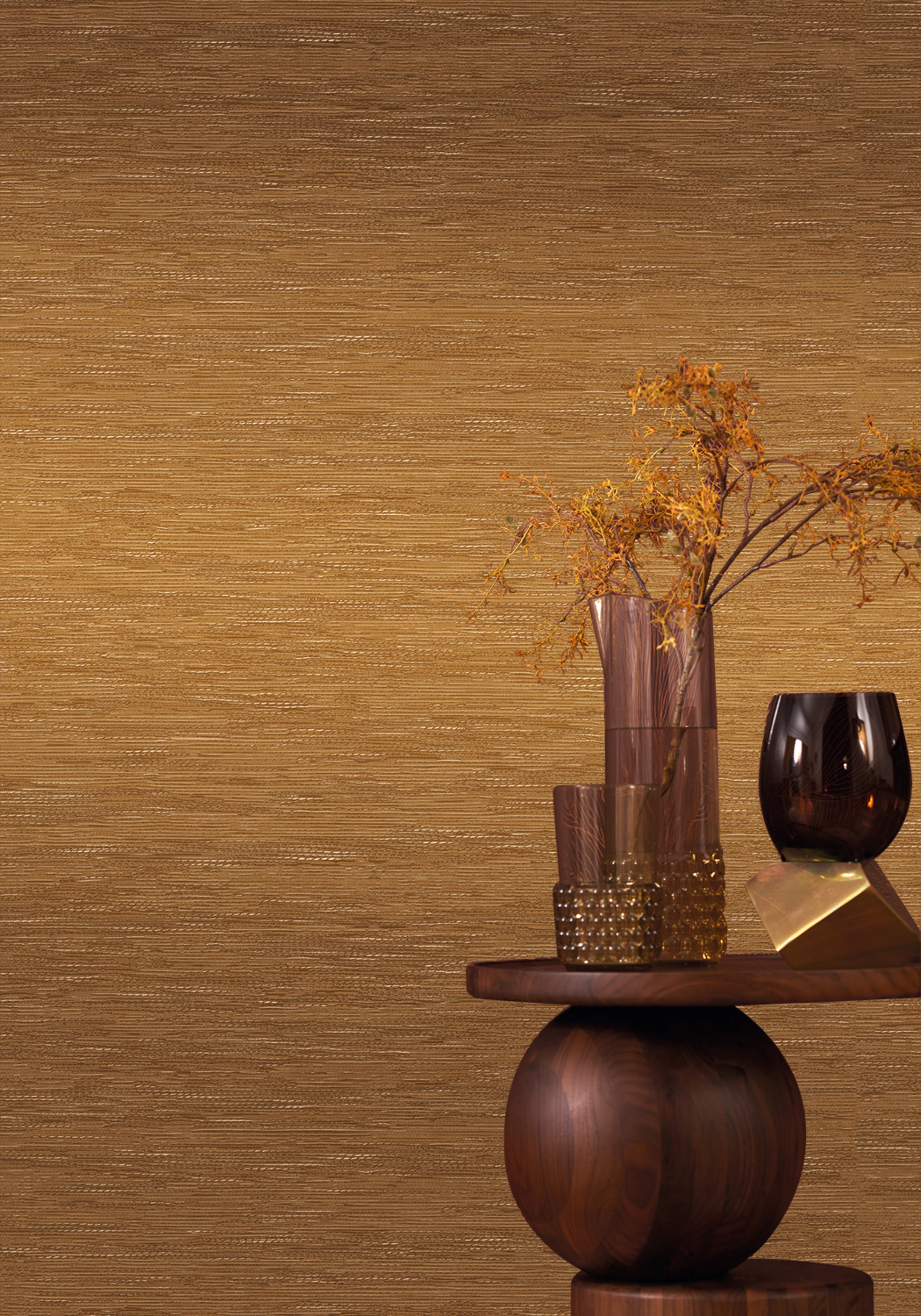 Tapete, die Jacquardstoff imitiert TATAMI - GALET grau