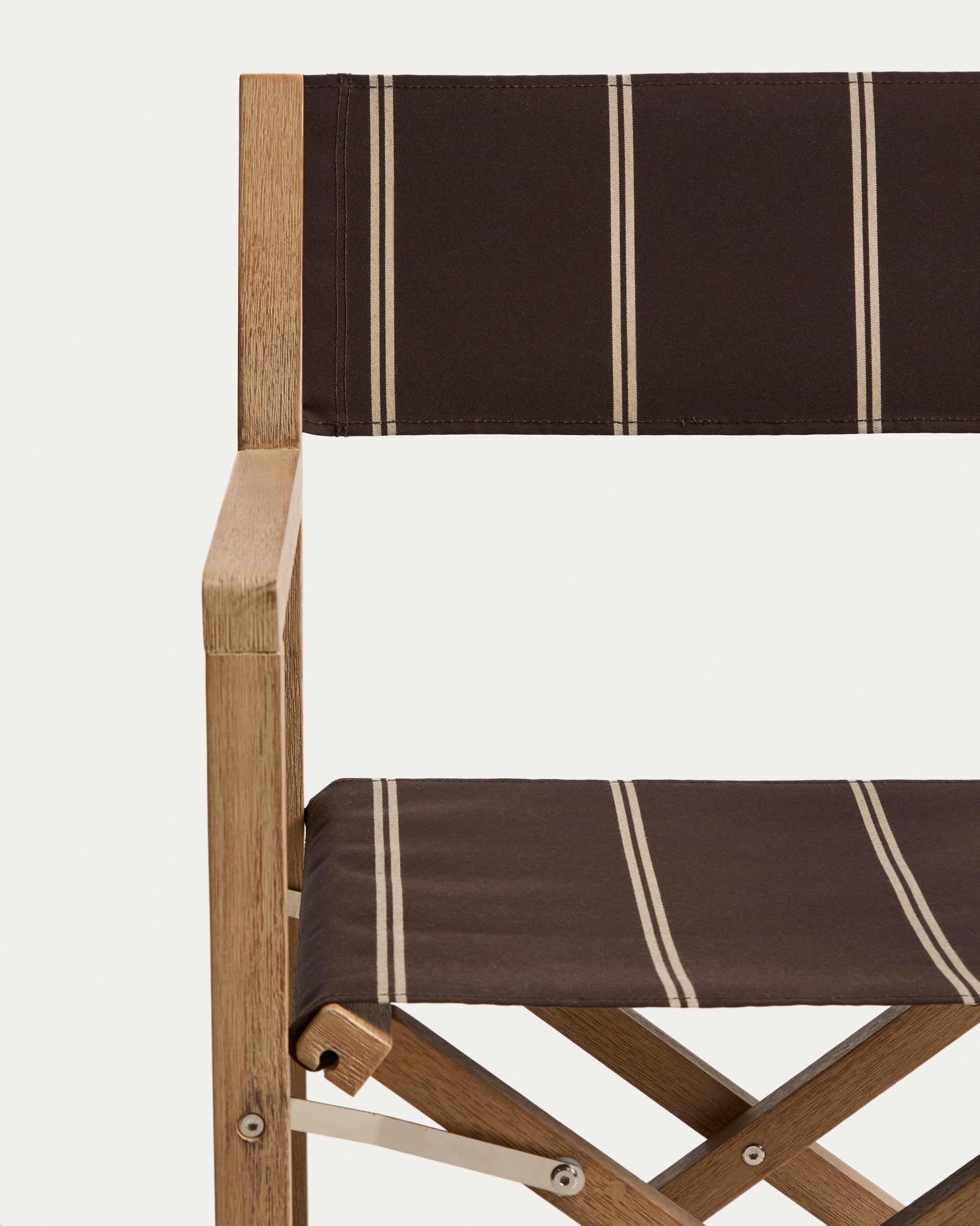 VILARA Brown Garden Chair with Beige