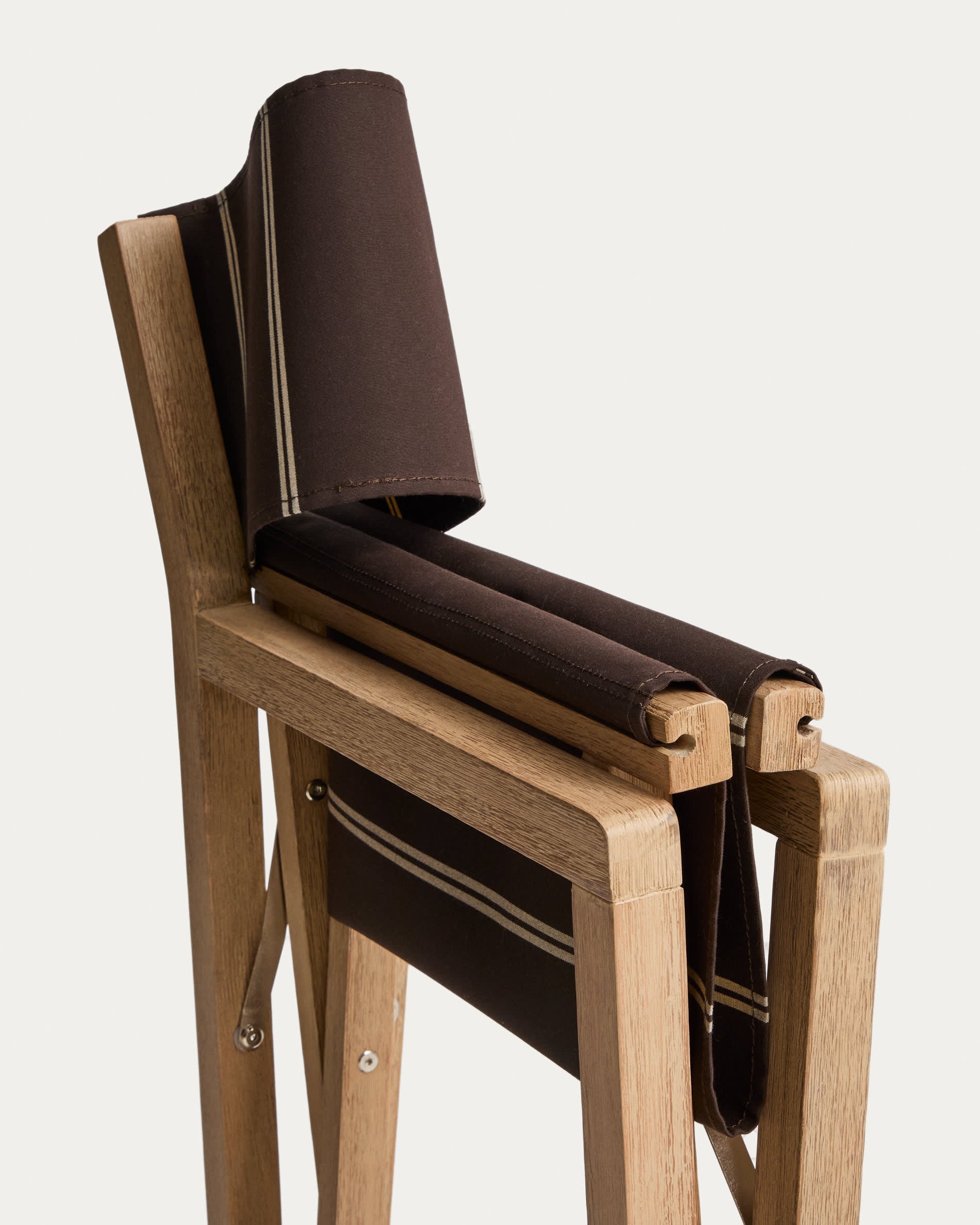 VILARA Brown Garden Chair with Beige