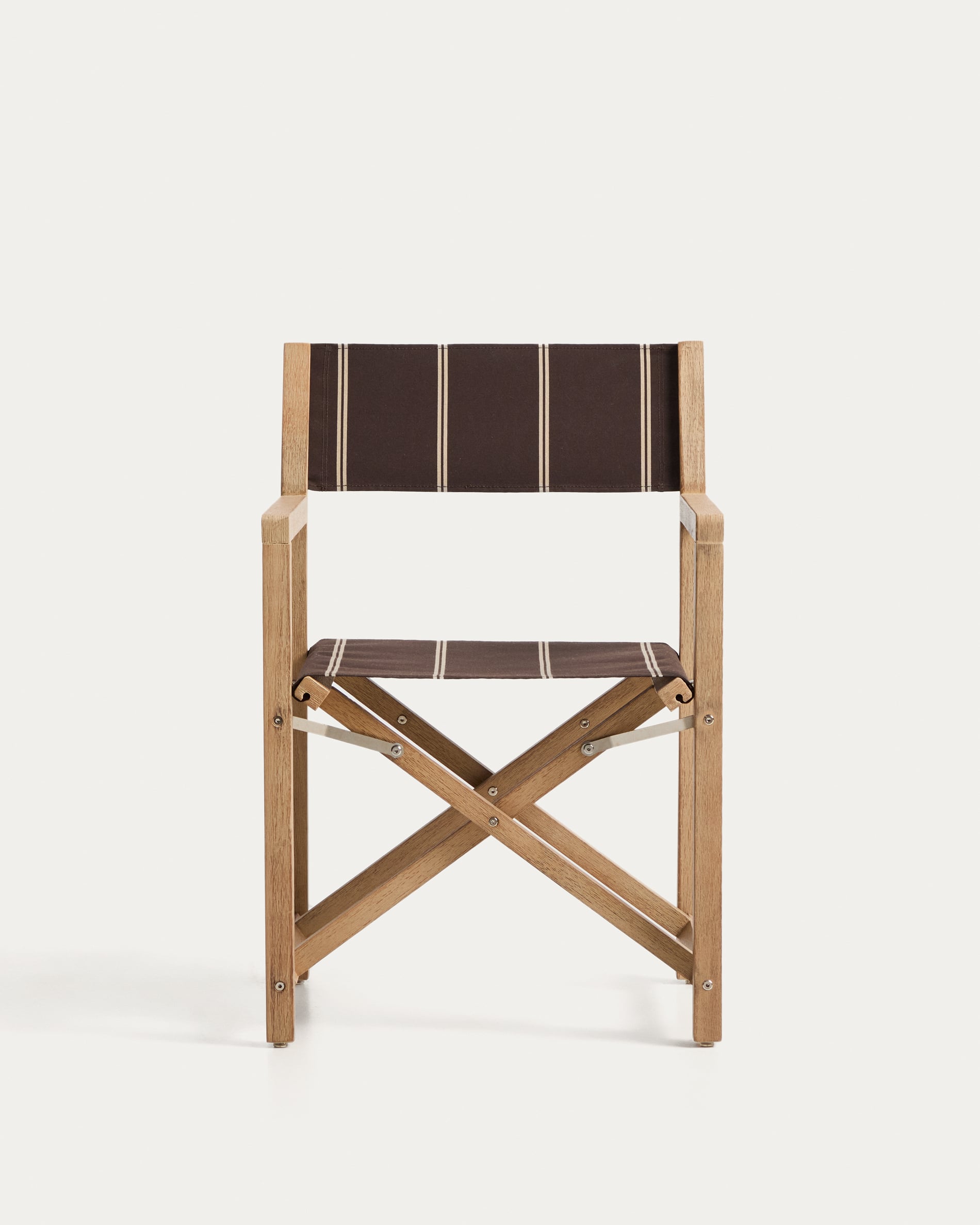 VILARA Brown Garden Chair with Beige