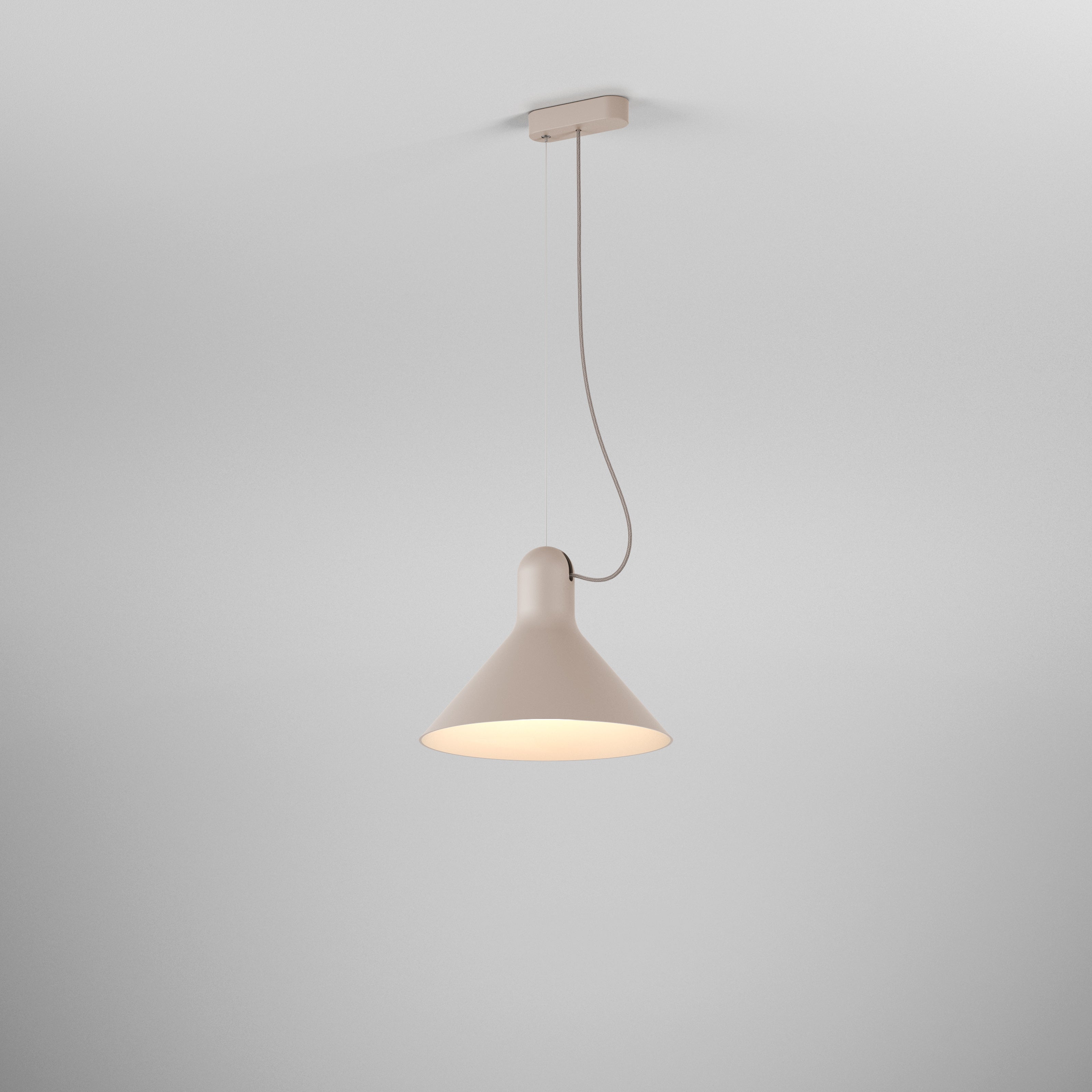 Pendelleuchte CONA beige taupe