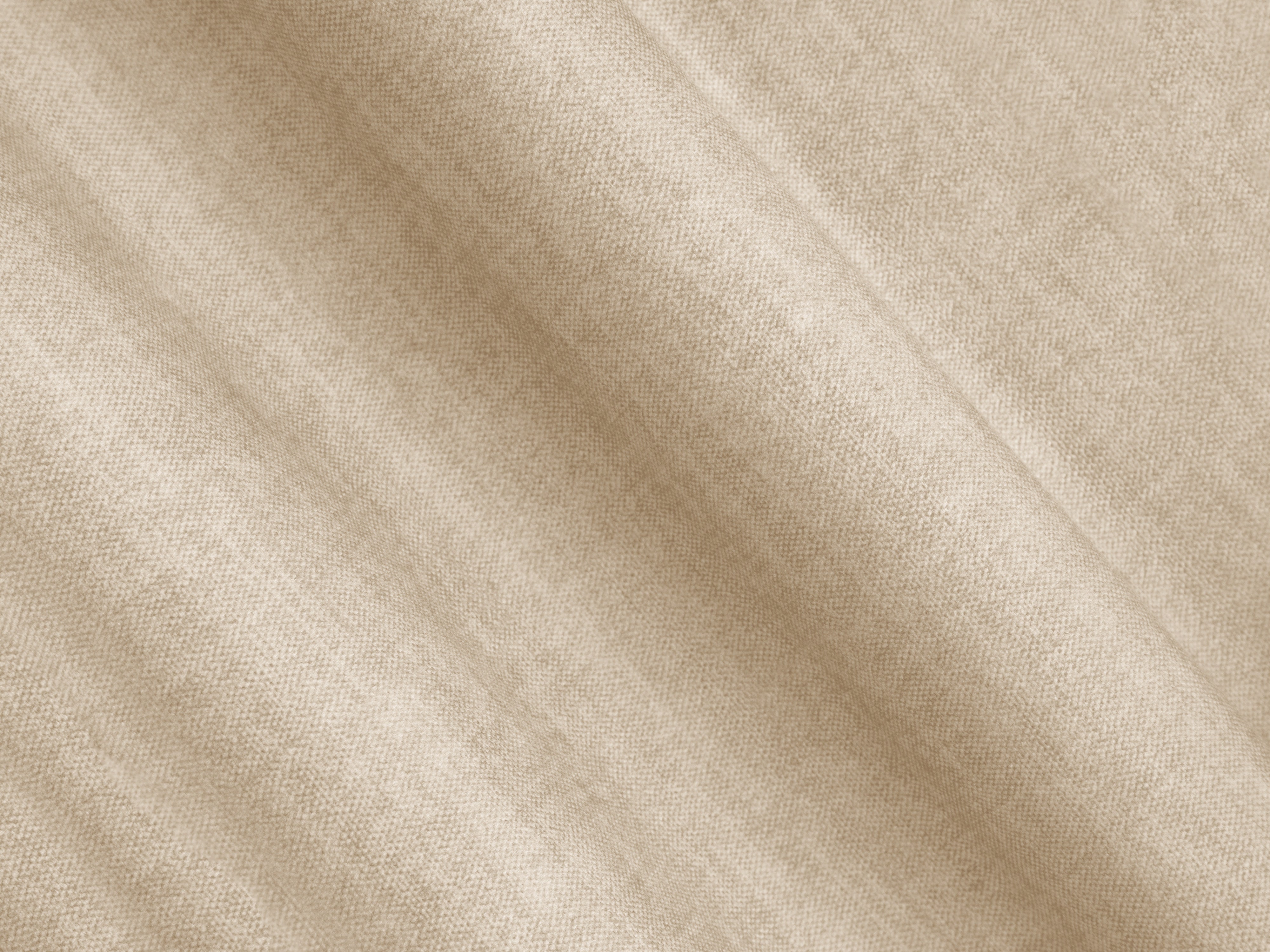 Sofa aus Samt mit Schlaf-Funktion für 4 Personen LINZ hellbeige