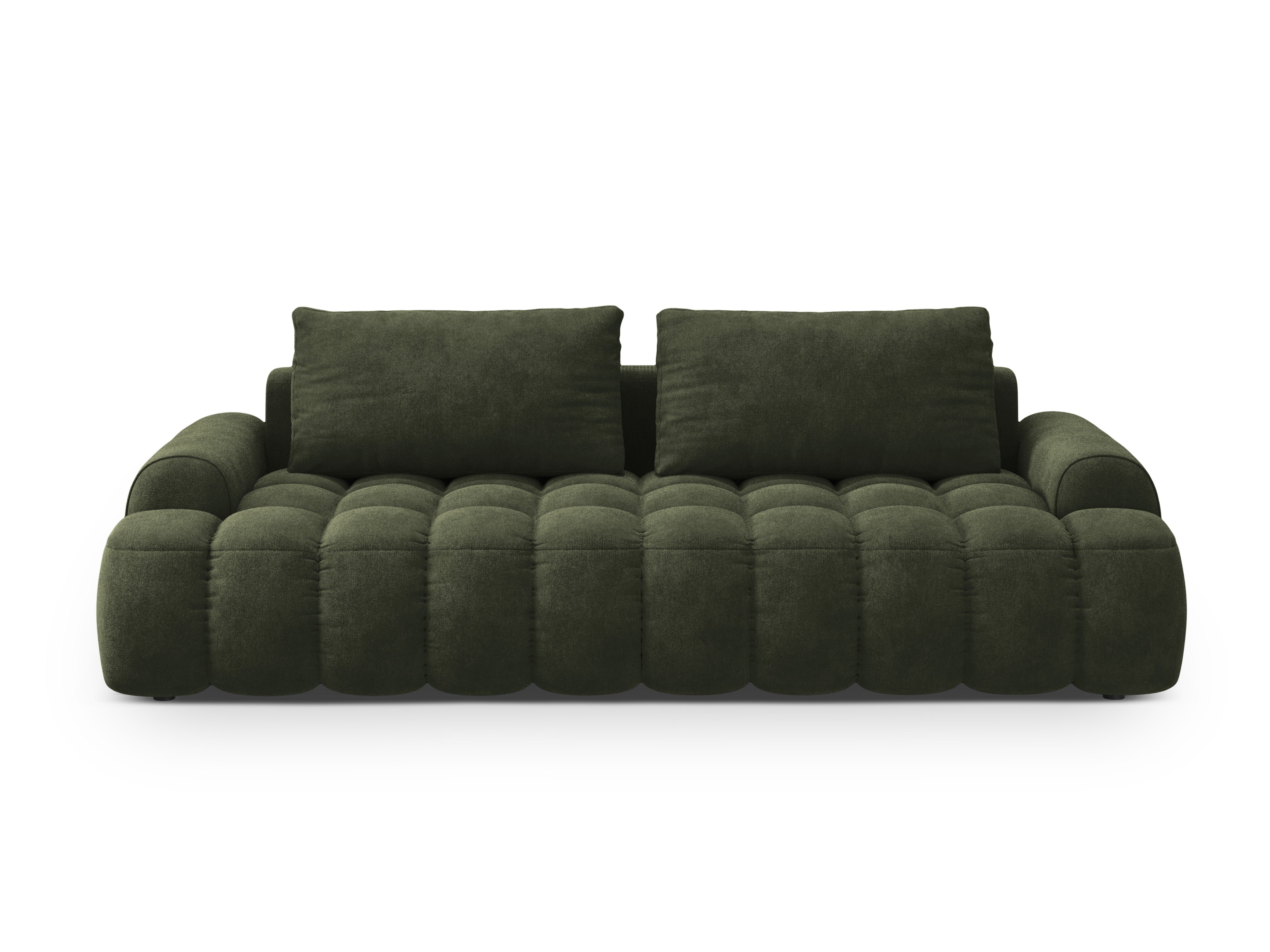 Sofa aus Samt mit Schlaf-Funktion für 4 Personen LINZ grün