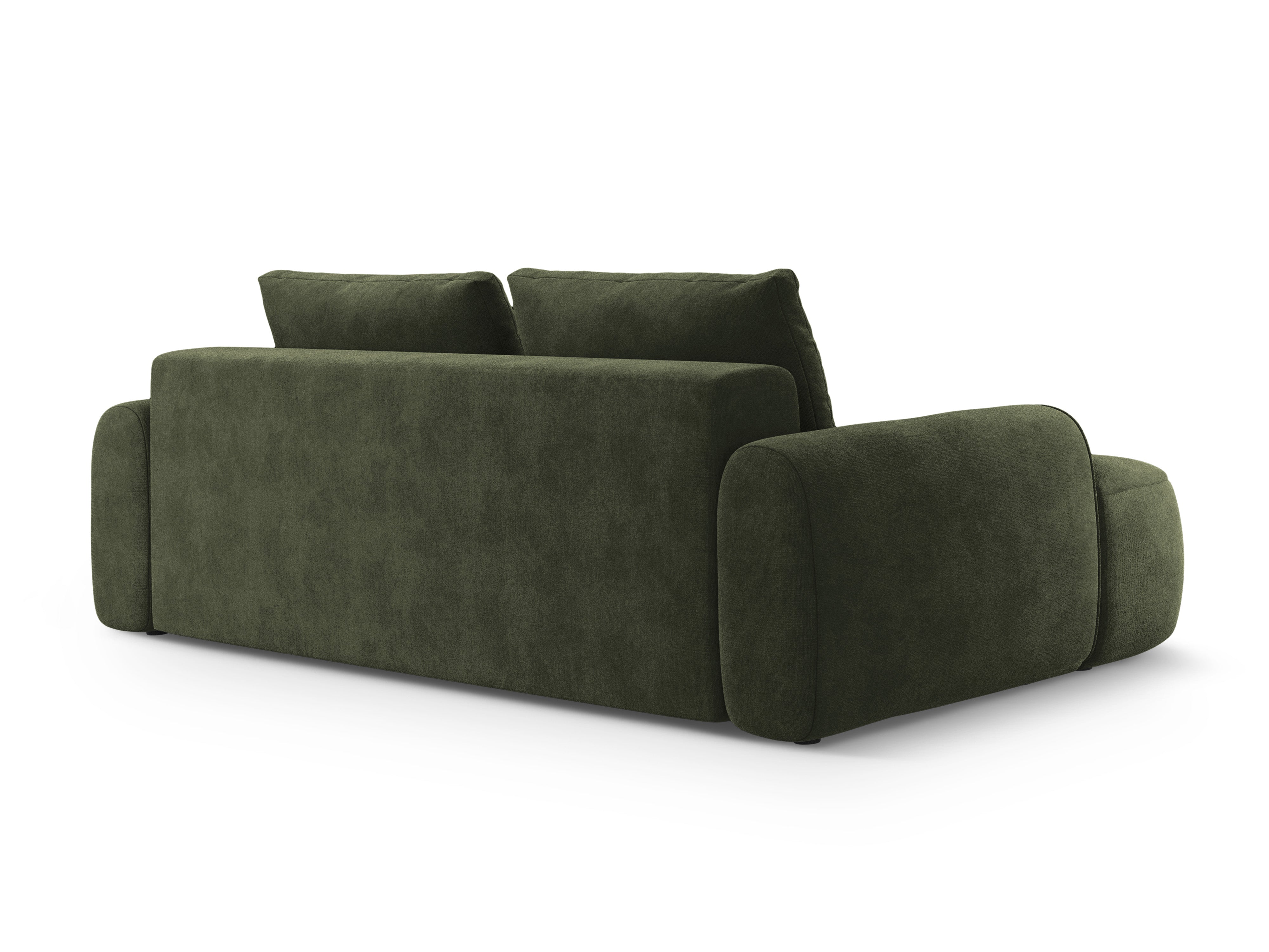 Sofa aus Samt mit Schlaf-Funktion für 4 Personen LINZ grün