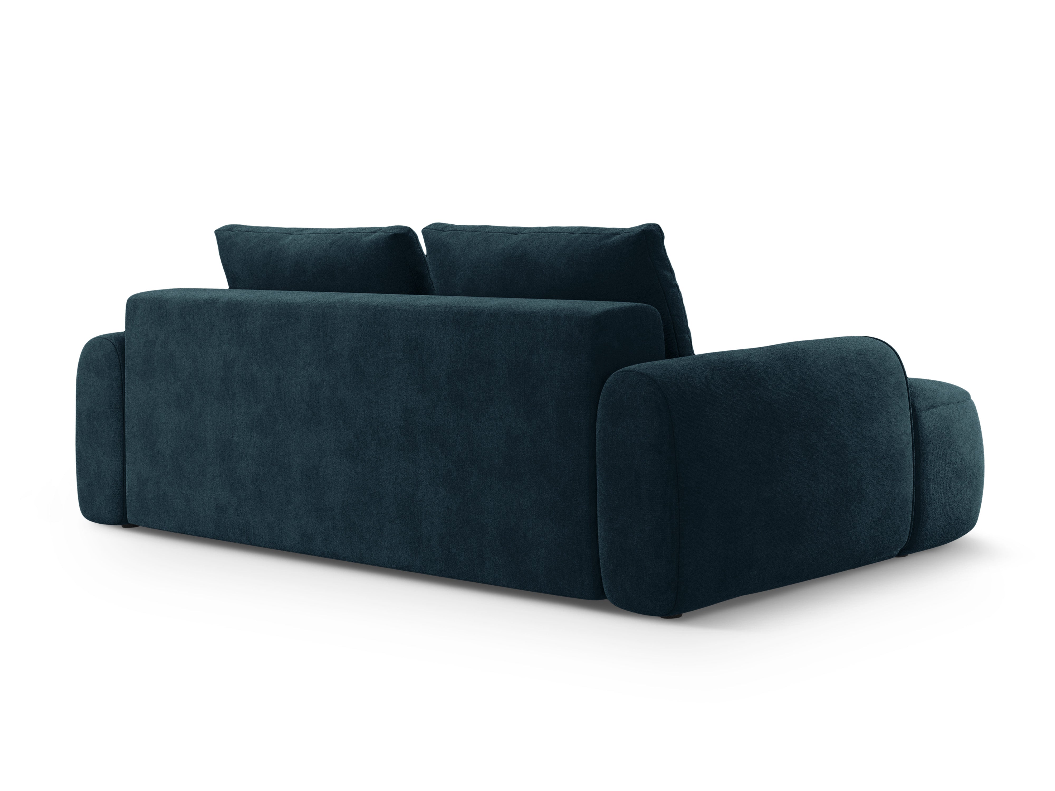 Sofa aus Samt mit Schlaf-Funktion für 4 Personen LINZ petrol