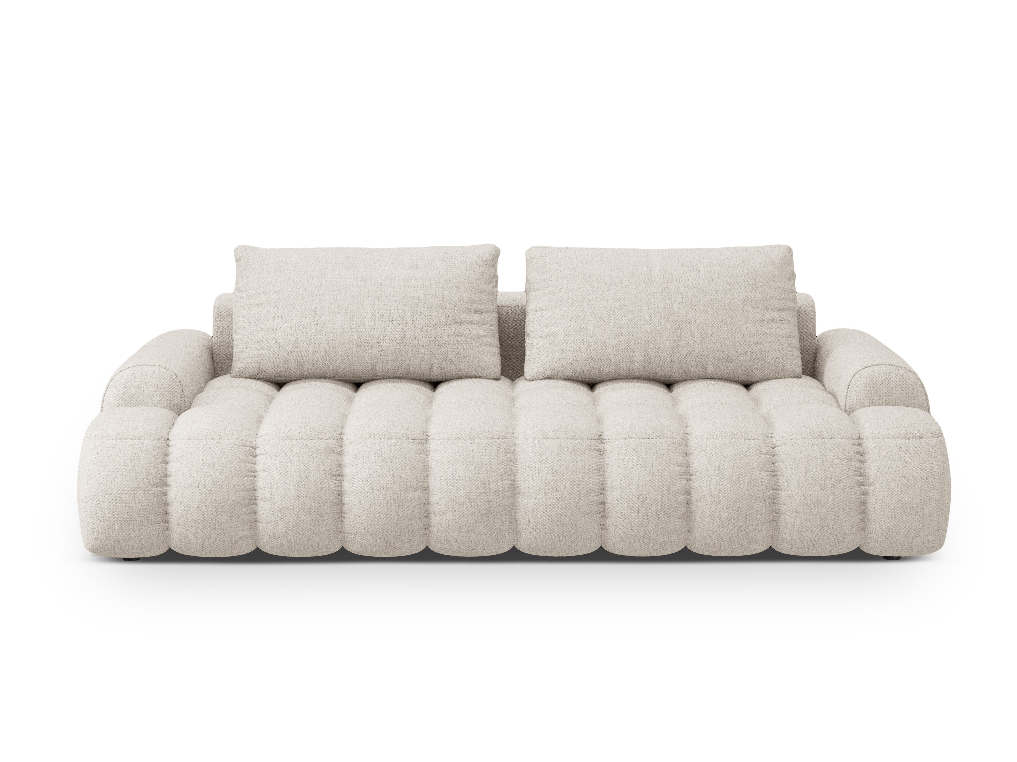 Sofa with sleeping function for 4 people LINZ cream