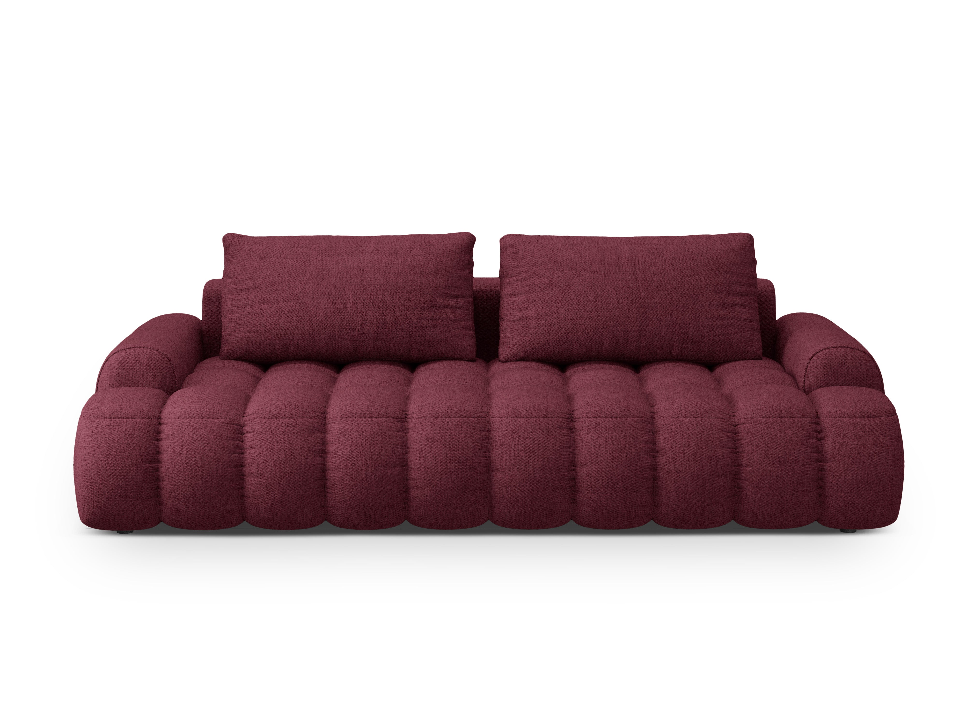 Sofa mit Schlaffunktion für 4 Personen LINZ bordeauxrot