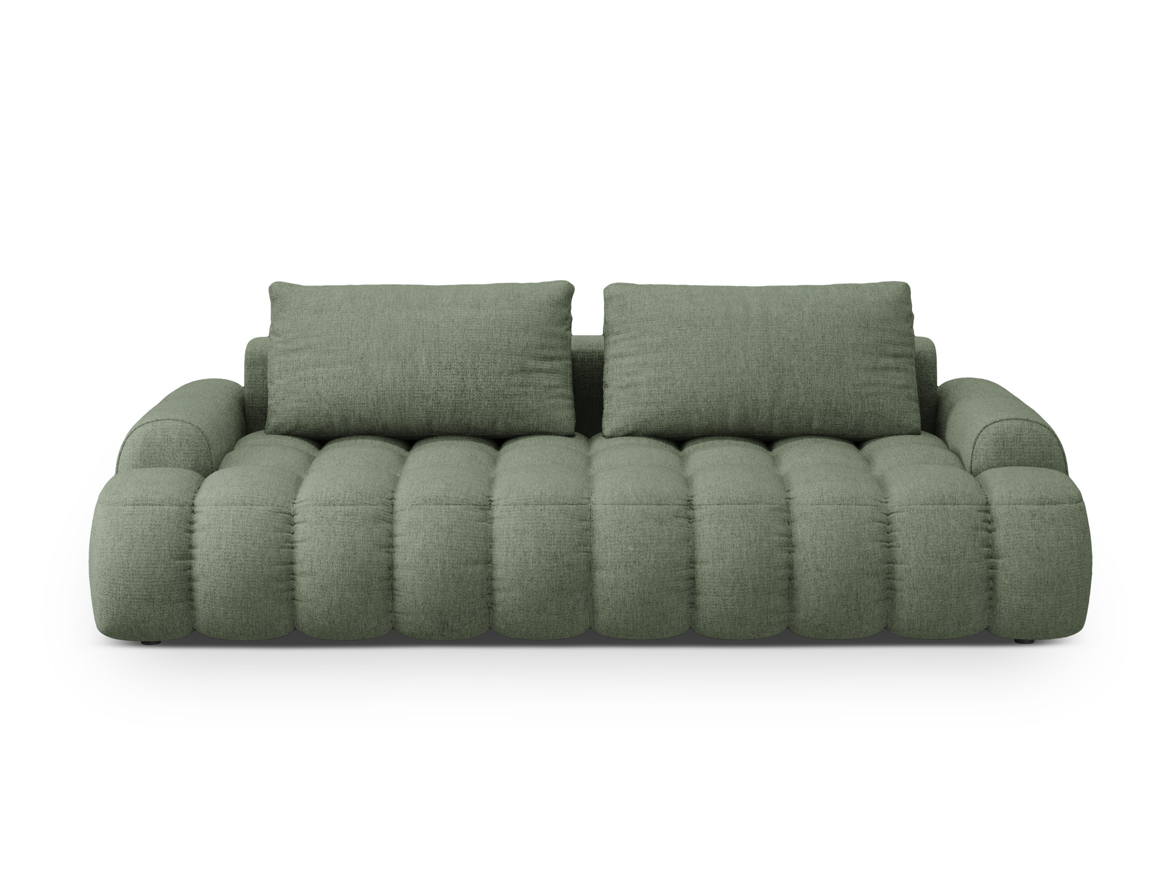 Sofa mit Schlaffunktion für 4 Personen LINZ olivgrün