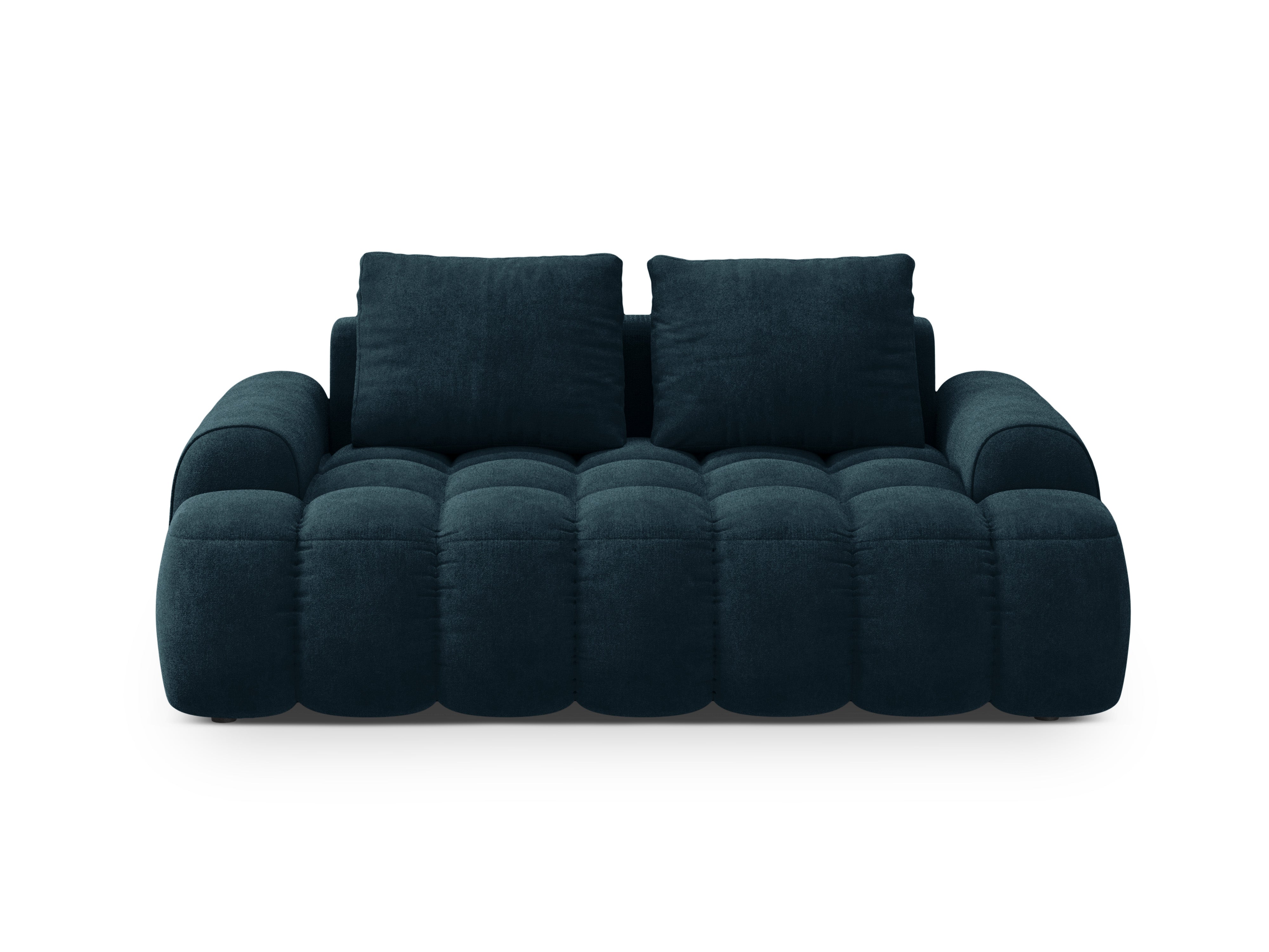 Sofa aus Samt 2-sitzig LINZ petrol