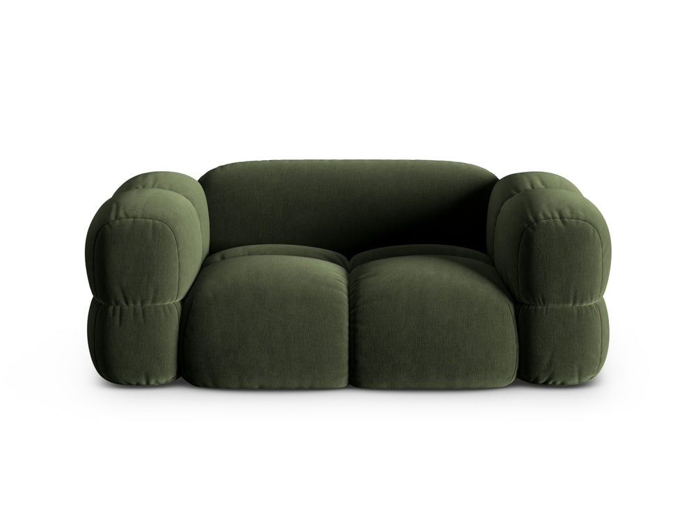 Sofa 2-sitzig aus Samt LORETTO grün