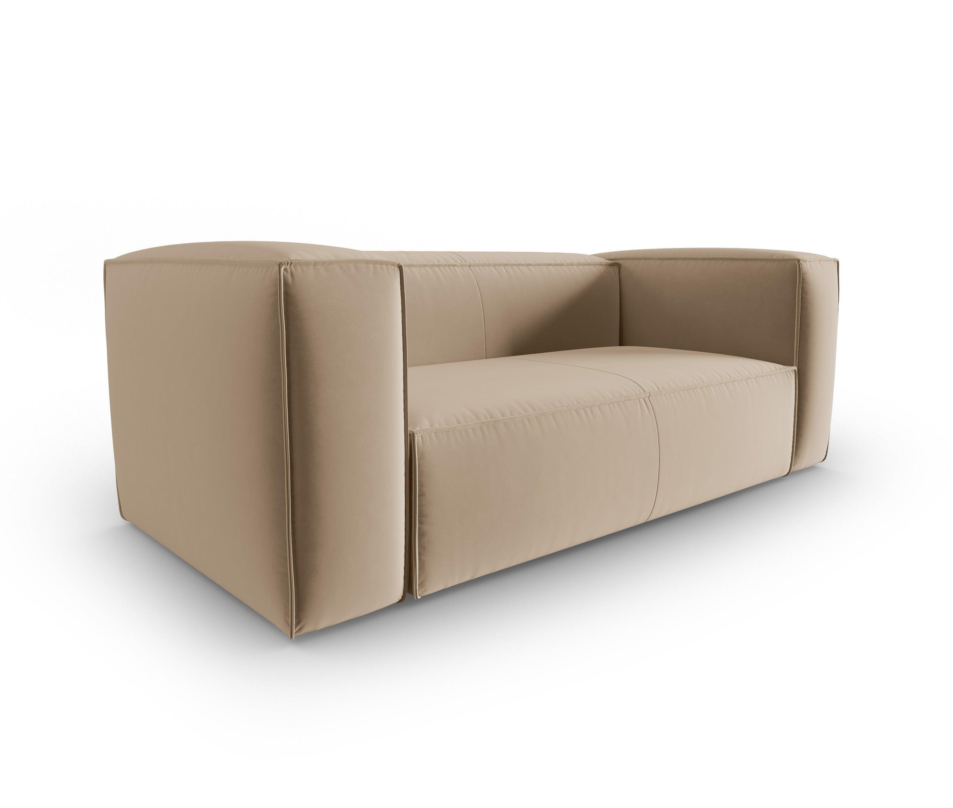 Samt 2-Sitzer-Sofa MACKAY sand