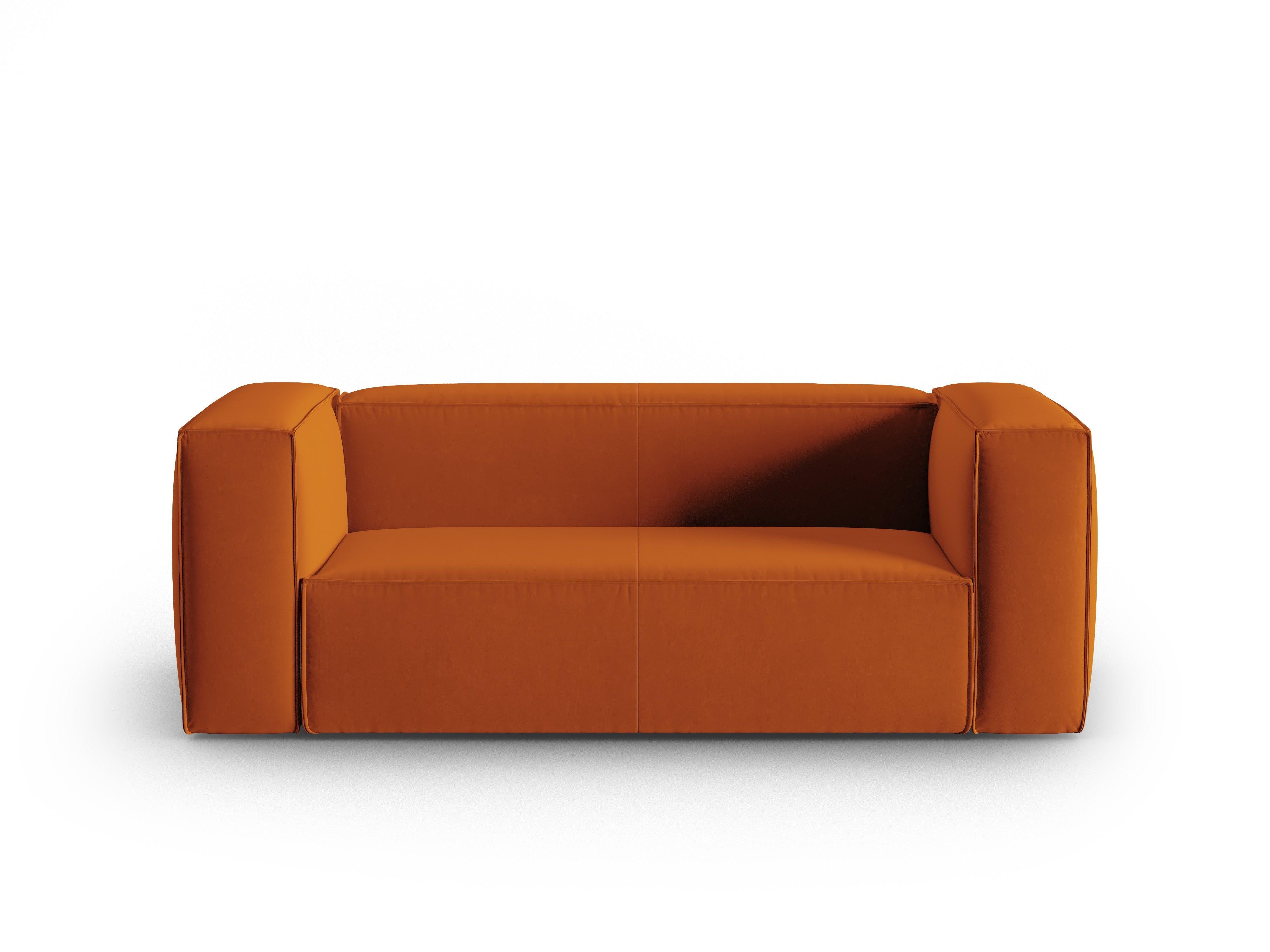 Samt 2-Sitzer-Sofa MACKAY terrakotta