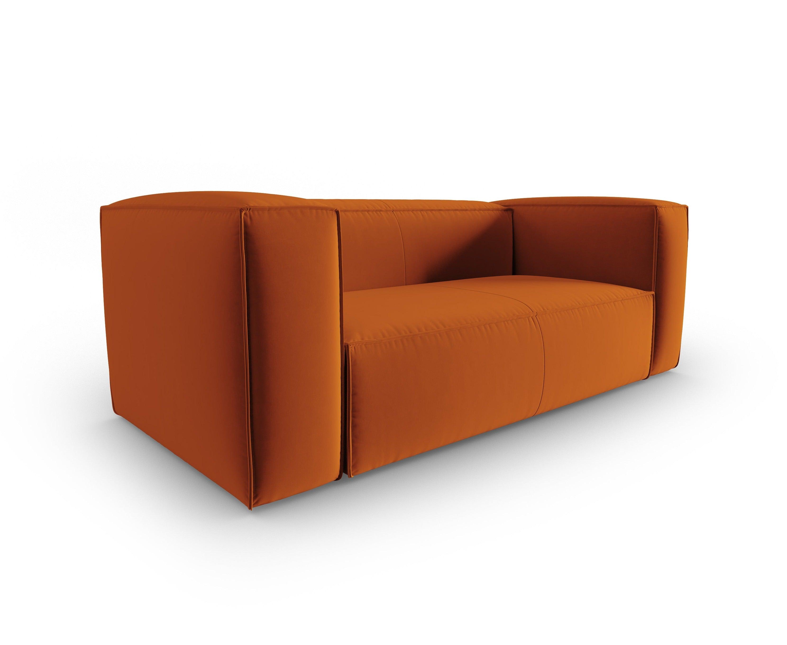 Samt 2-Sitzer-Sofa MACKAY terrakotta