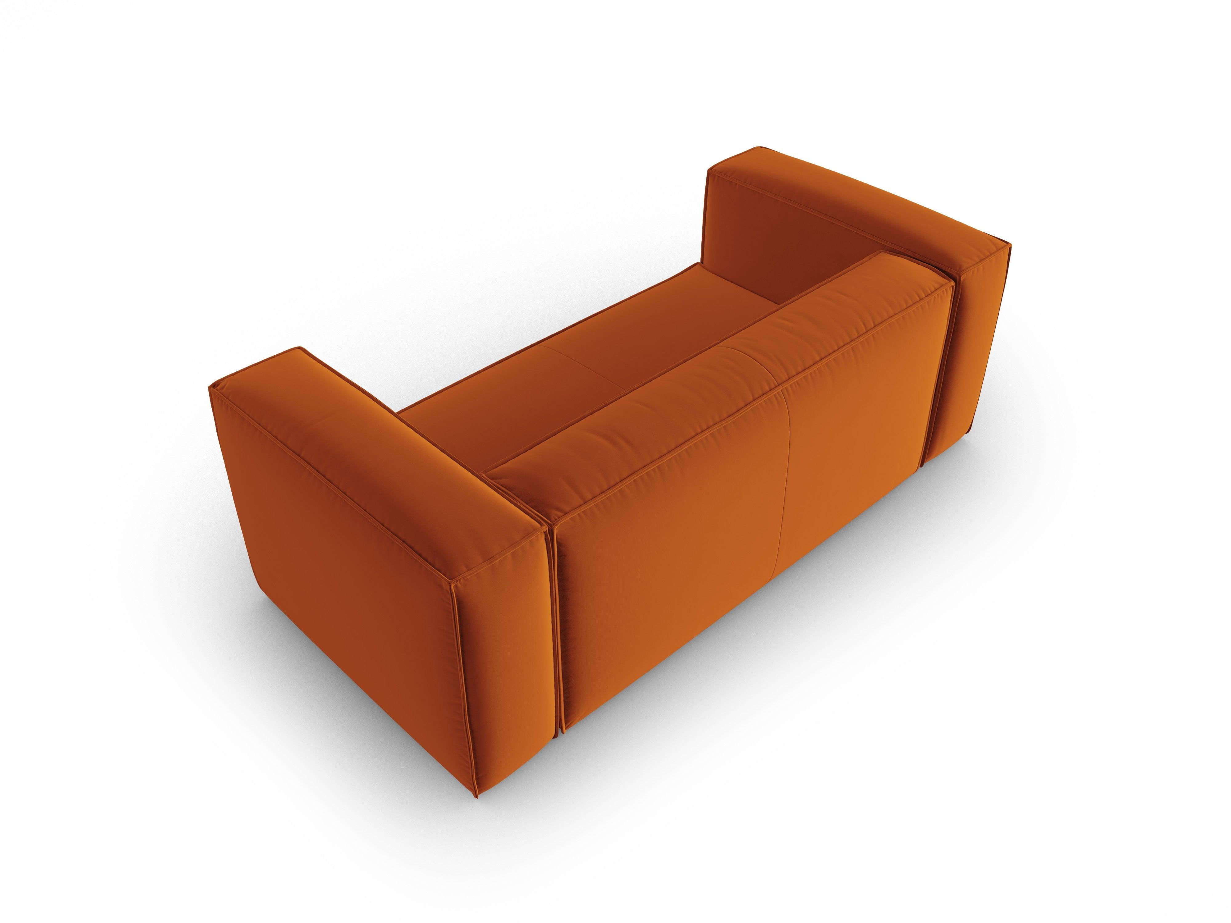 Samt 2-Sitzer-Sofa MACKAY terrakotta