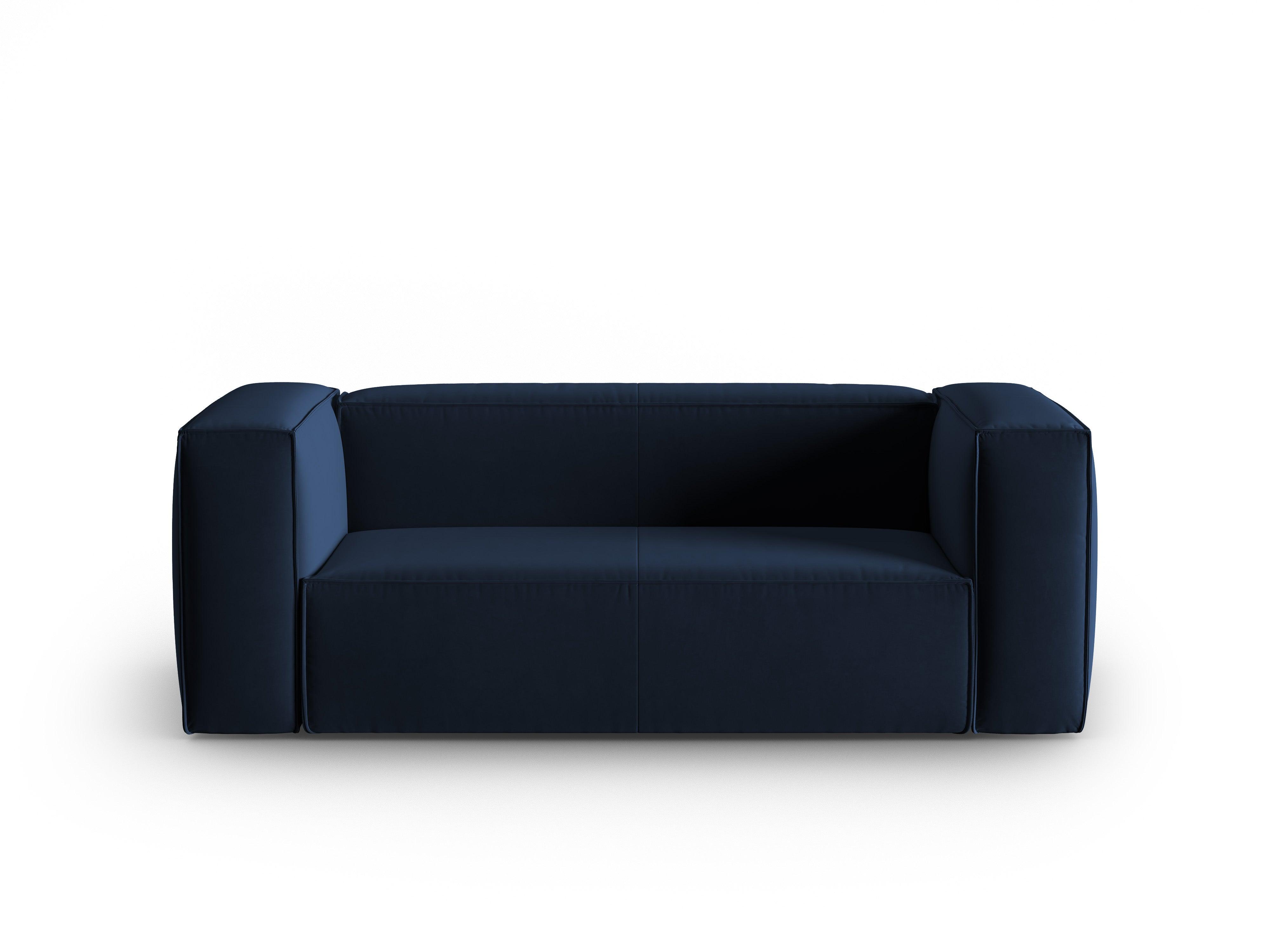 Samt 2-Sitzer-Sofa MACKAY königsblau