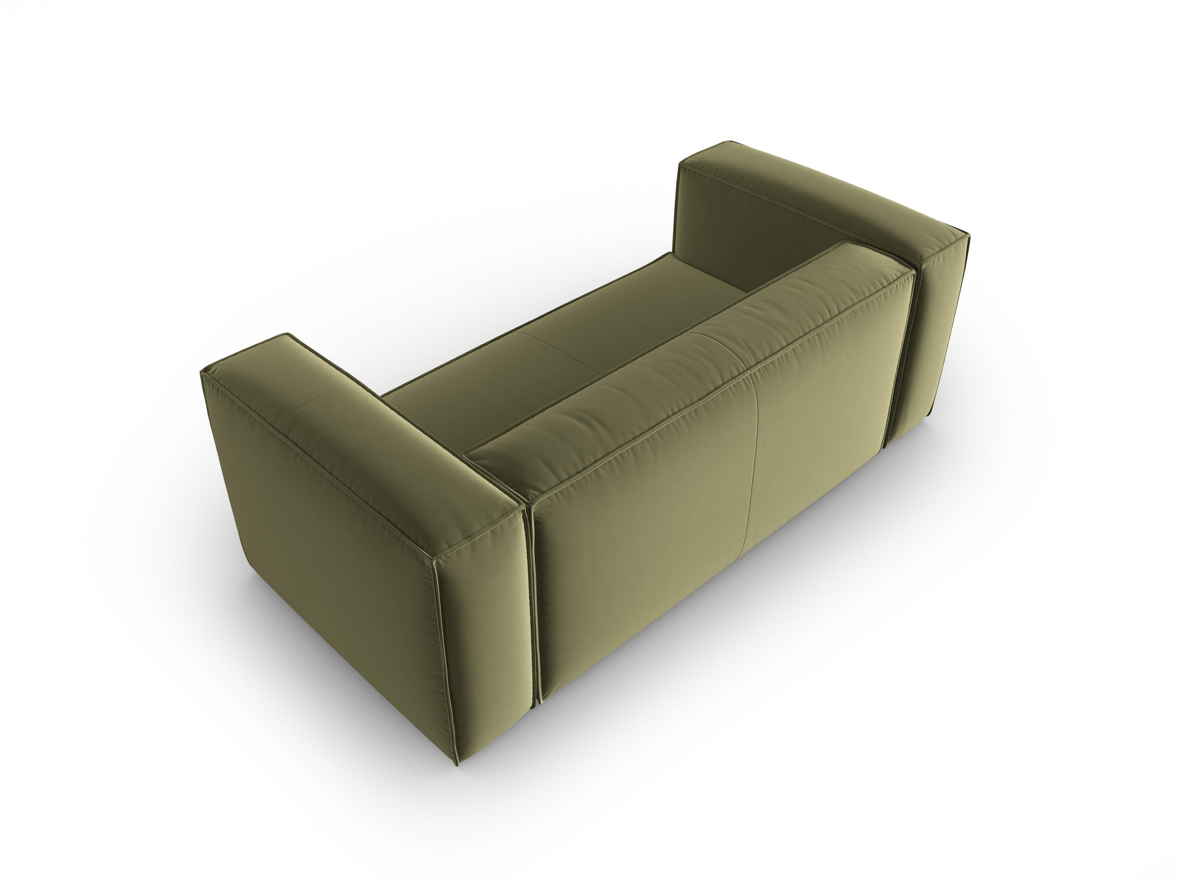 Samt 2-Sitzer-Sofa MACKAY hellgrün