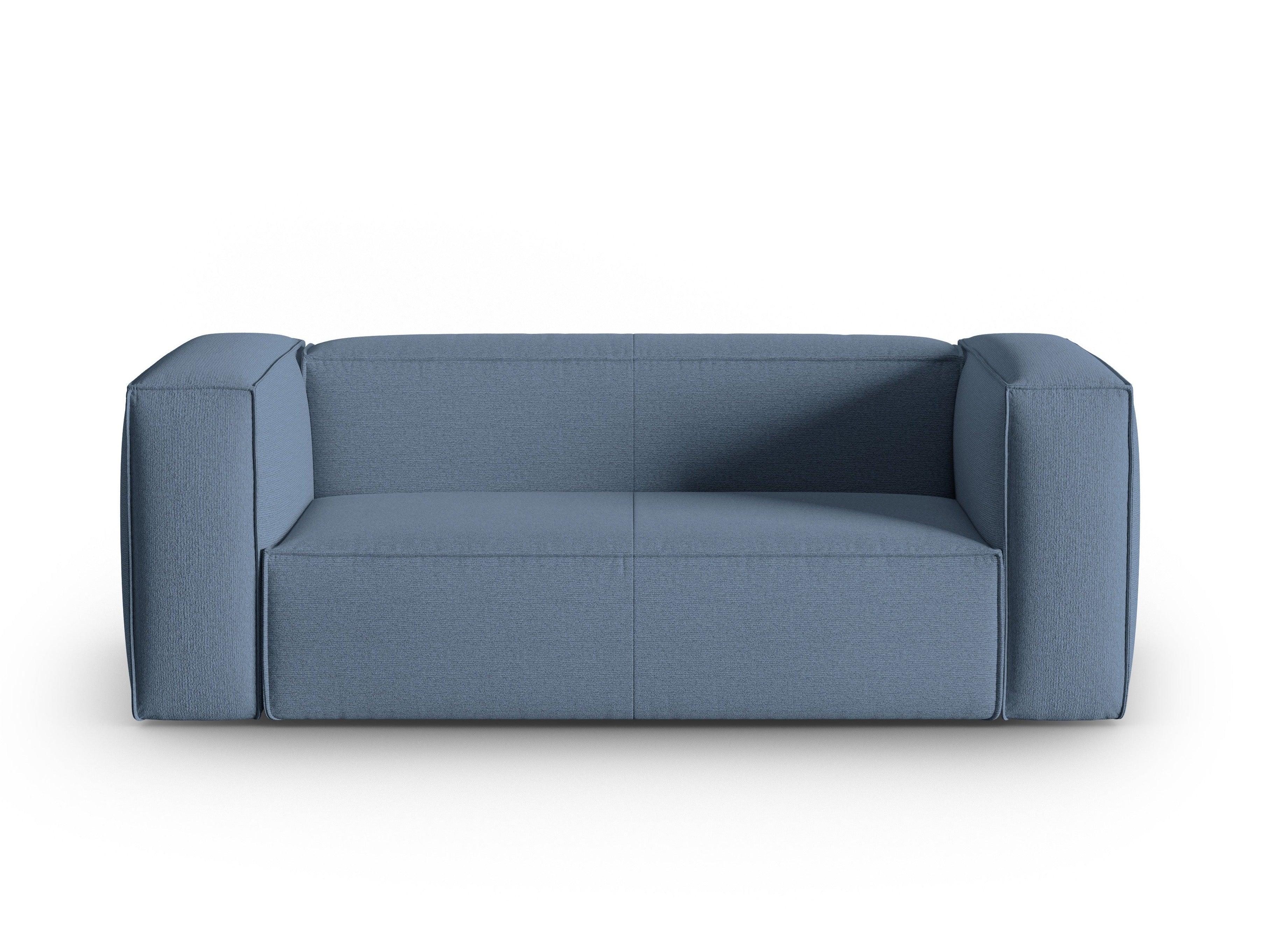 2-Sitzer-Sofa MACKAY blau Bouclé