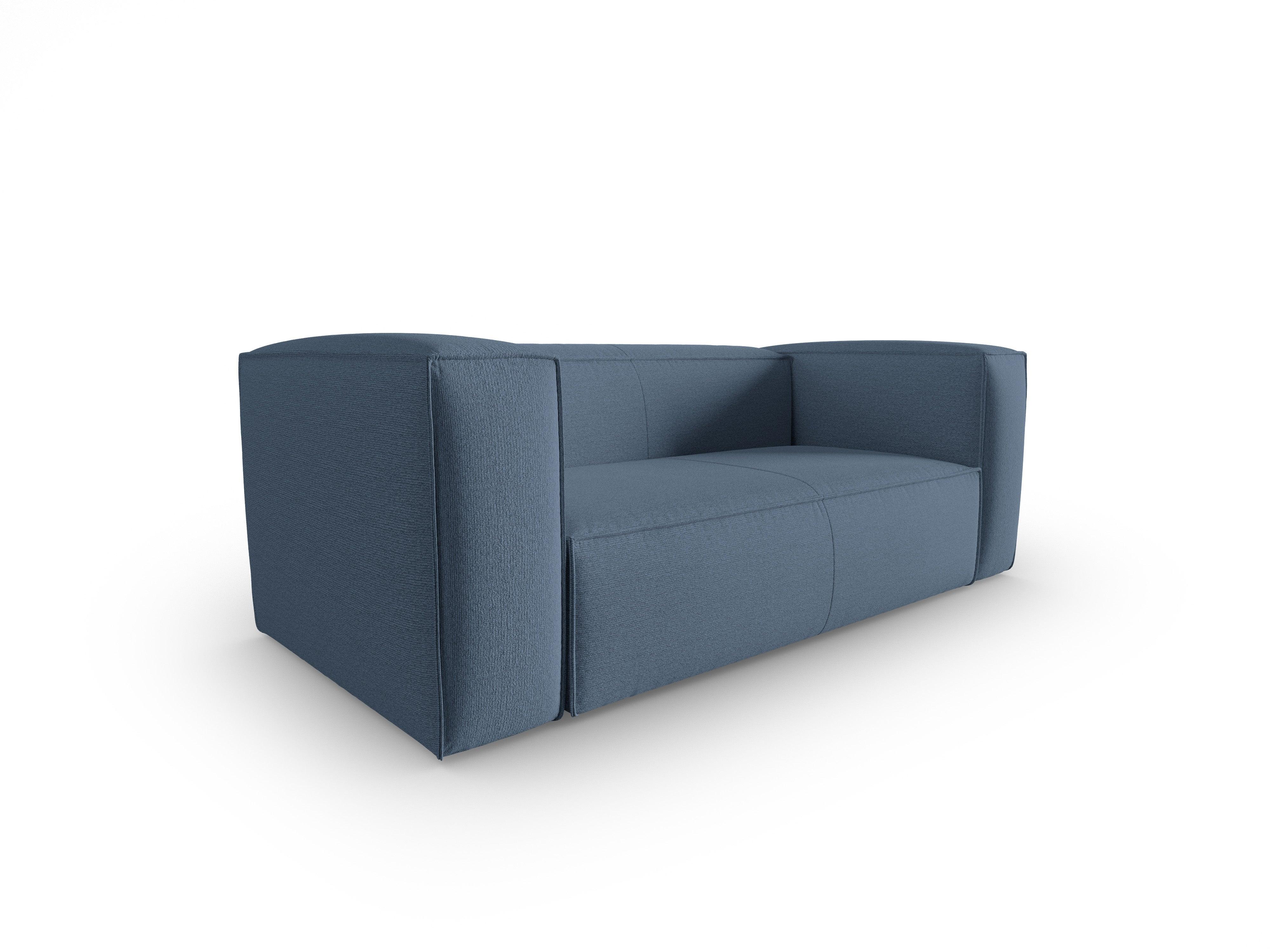 2-Sitzer-Sofa MACKAY blau Bouclé