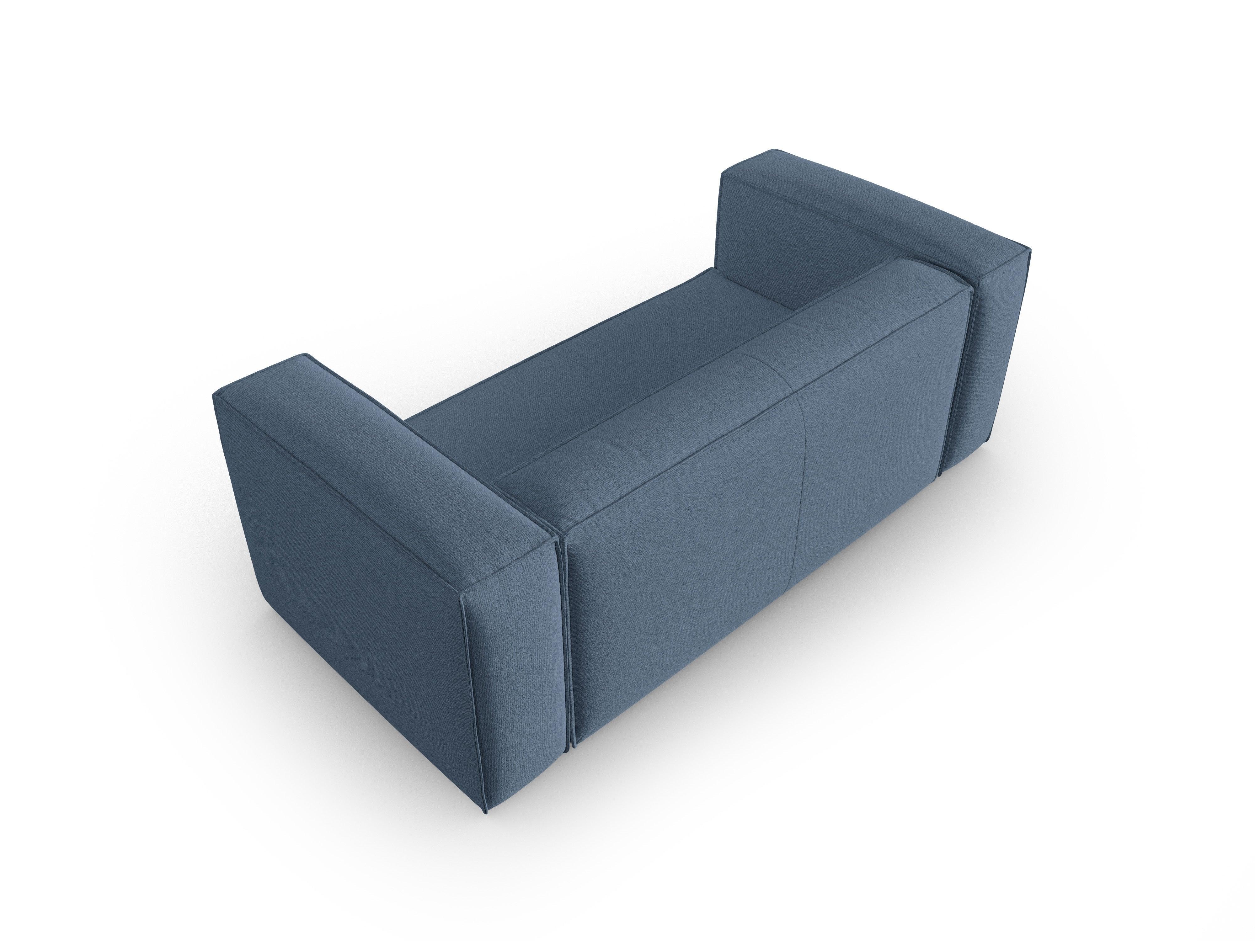 2-Sitzer-Sofa MACKAY blau Bouclé