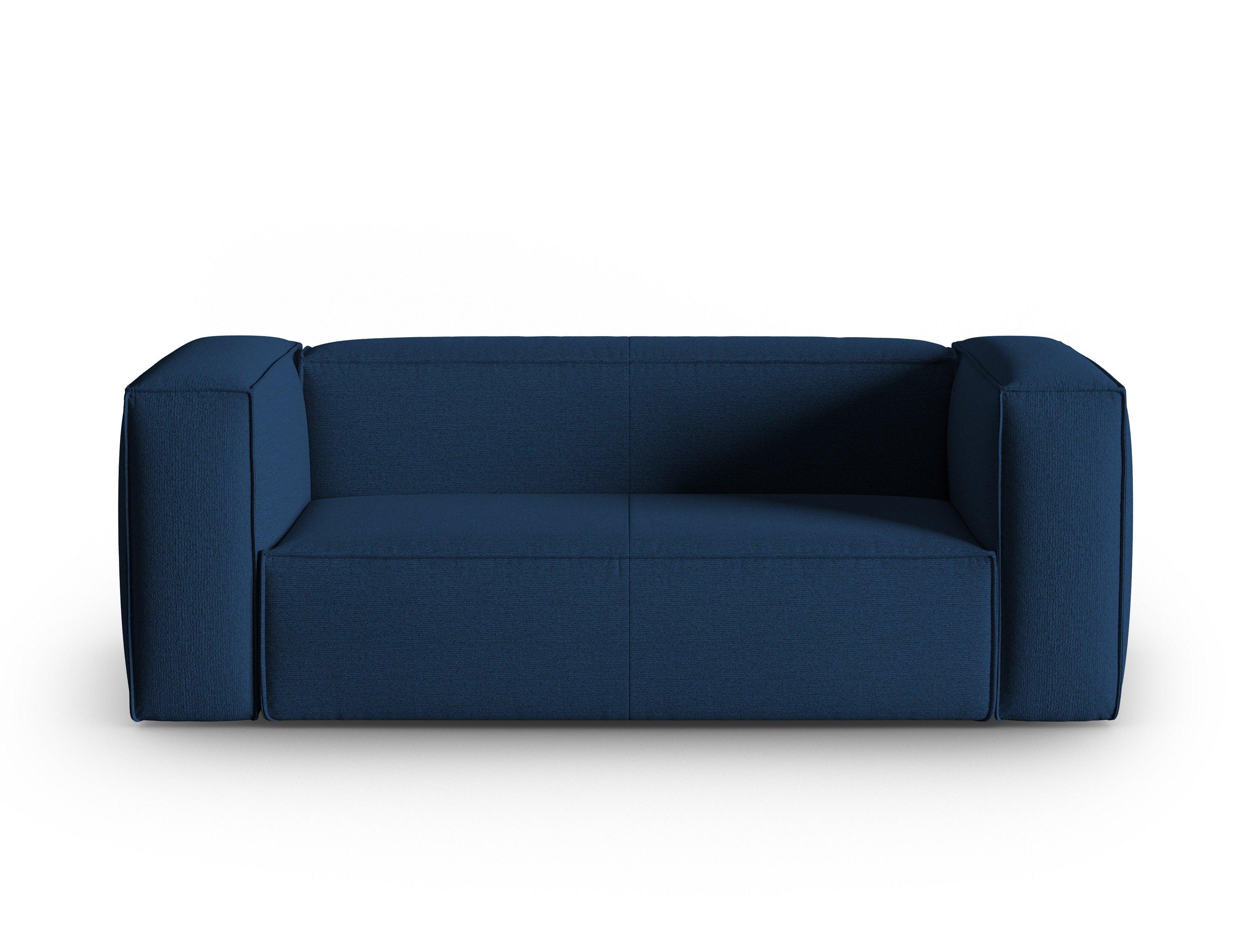 2-Sitzer-Sofa MACKAY dunkelblau Bouclé