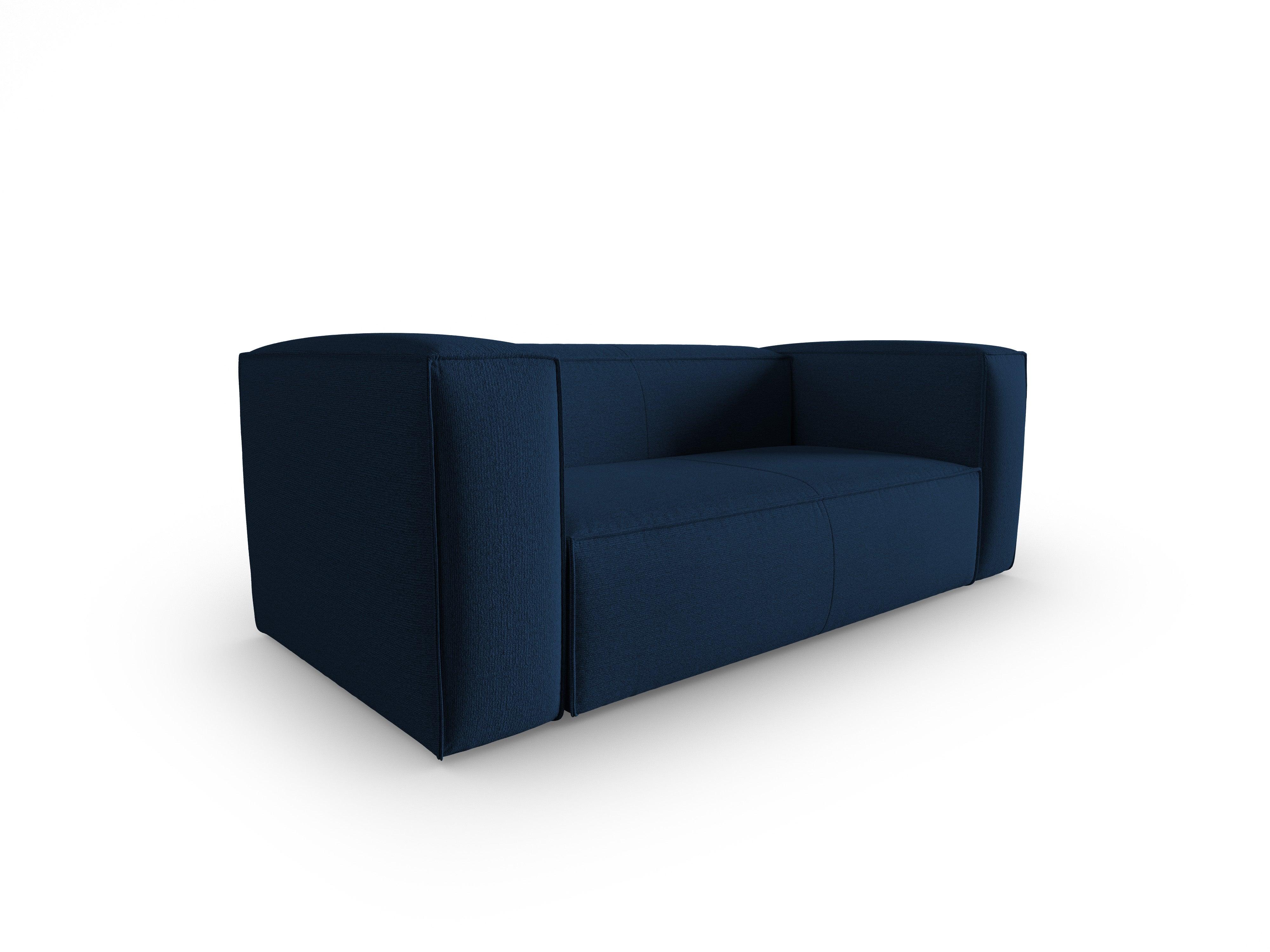 2-Sitzer-Sofa MACKAY dunkelblau Bouclé