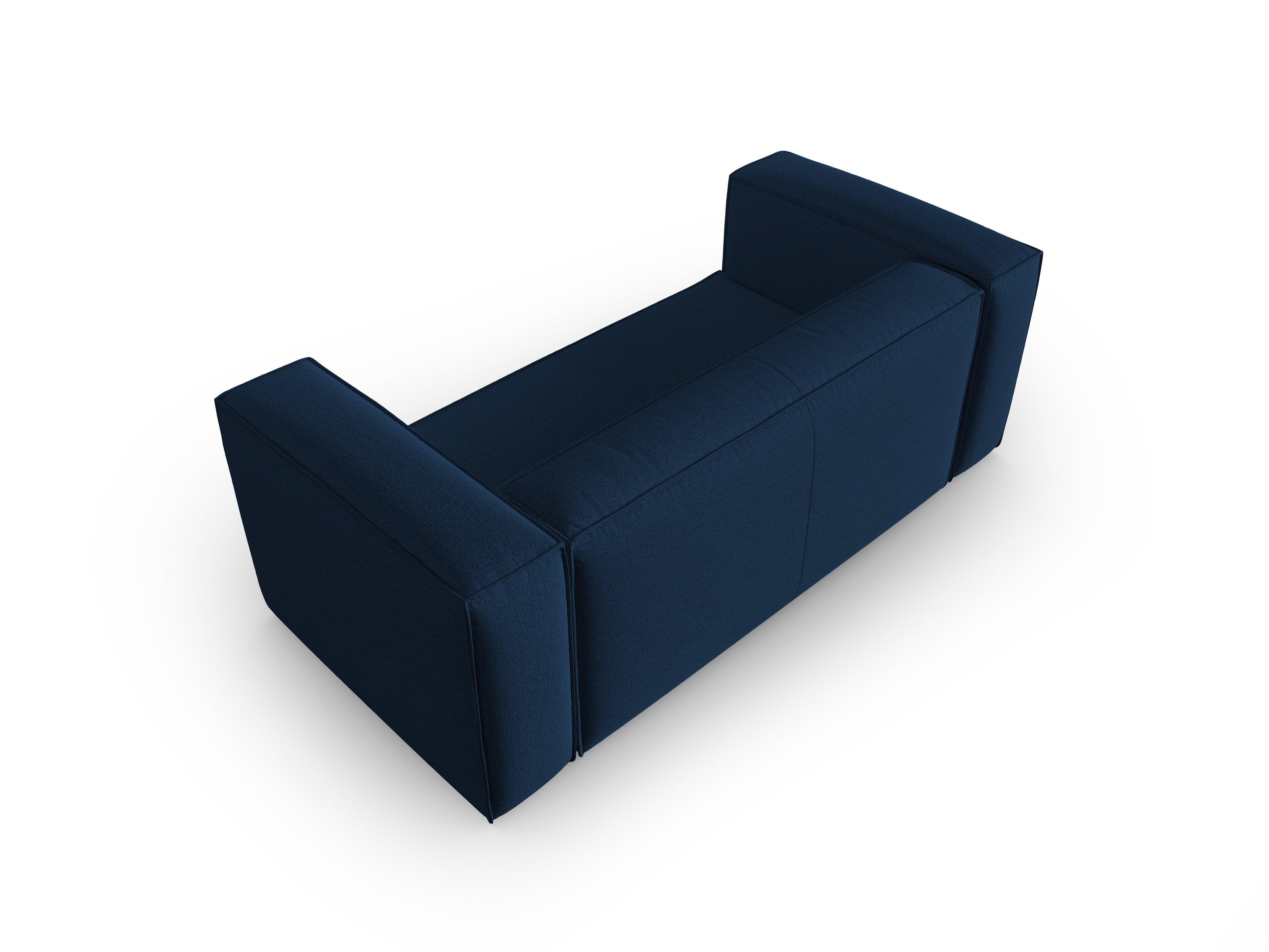 2-Sitzer-Sofa MACKAY dunkelblau Bouclé