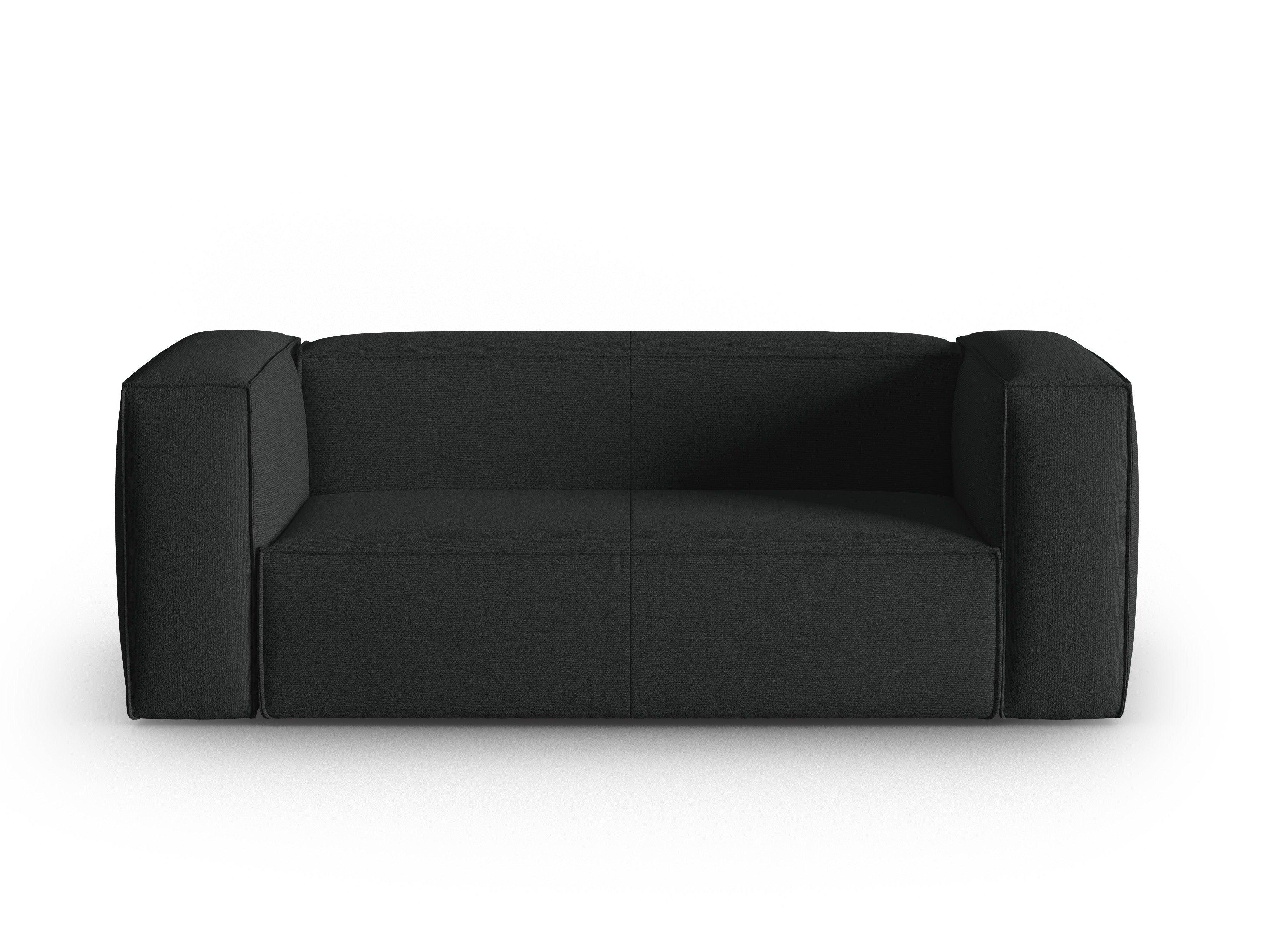 2-Sitzer Sofa MACKAY anthrazit Bouclé