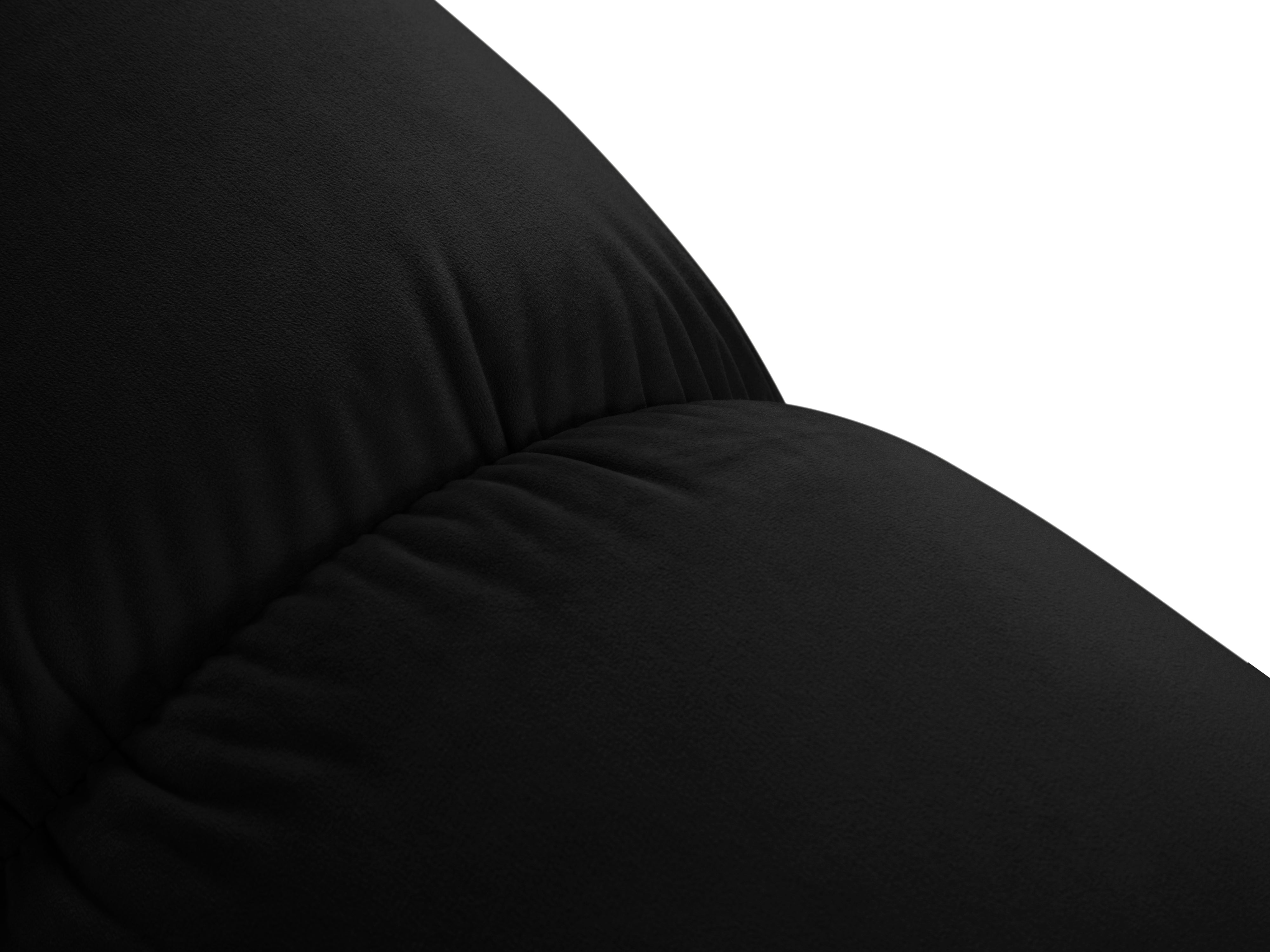 CORTINA Black Velvet 2-Seater Sofa
