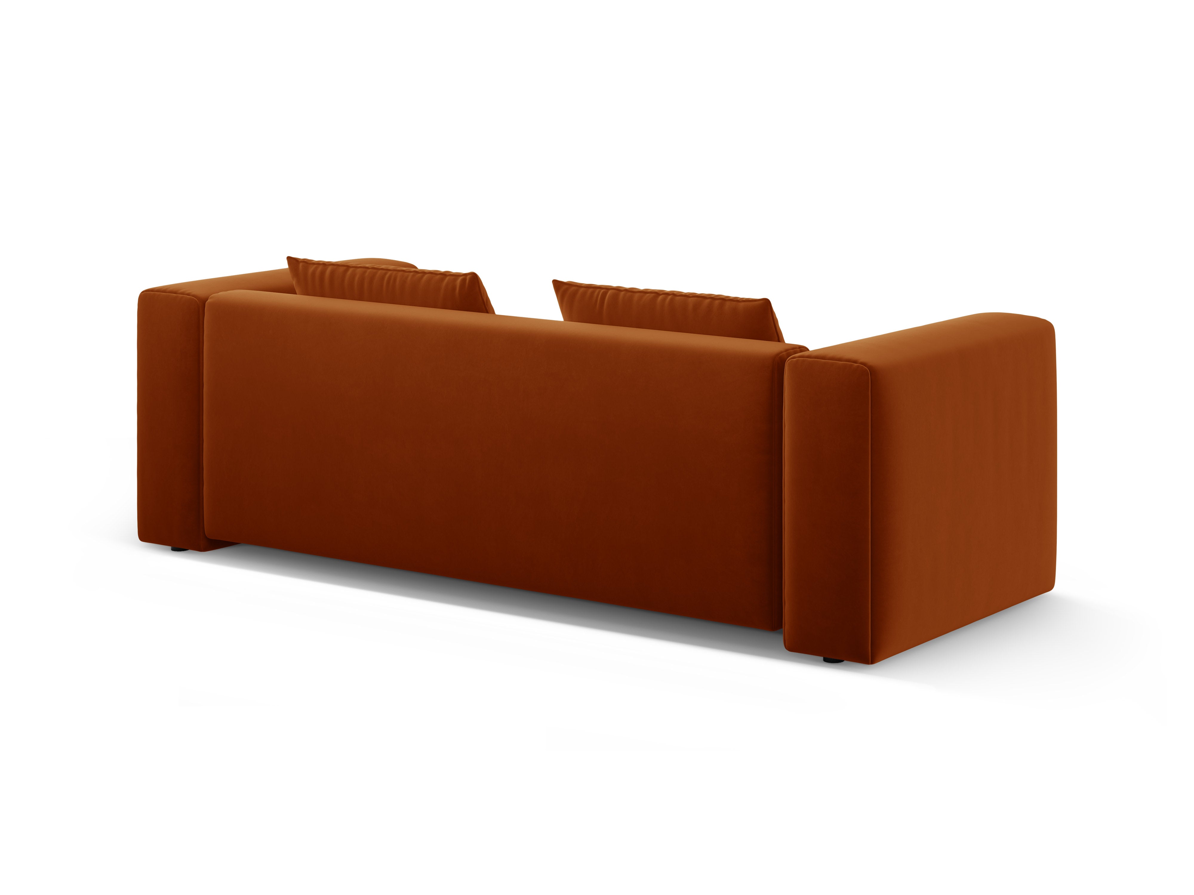 Velvet 3-Seater Sofa with Sleeping Function VERONA Brick