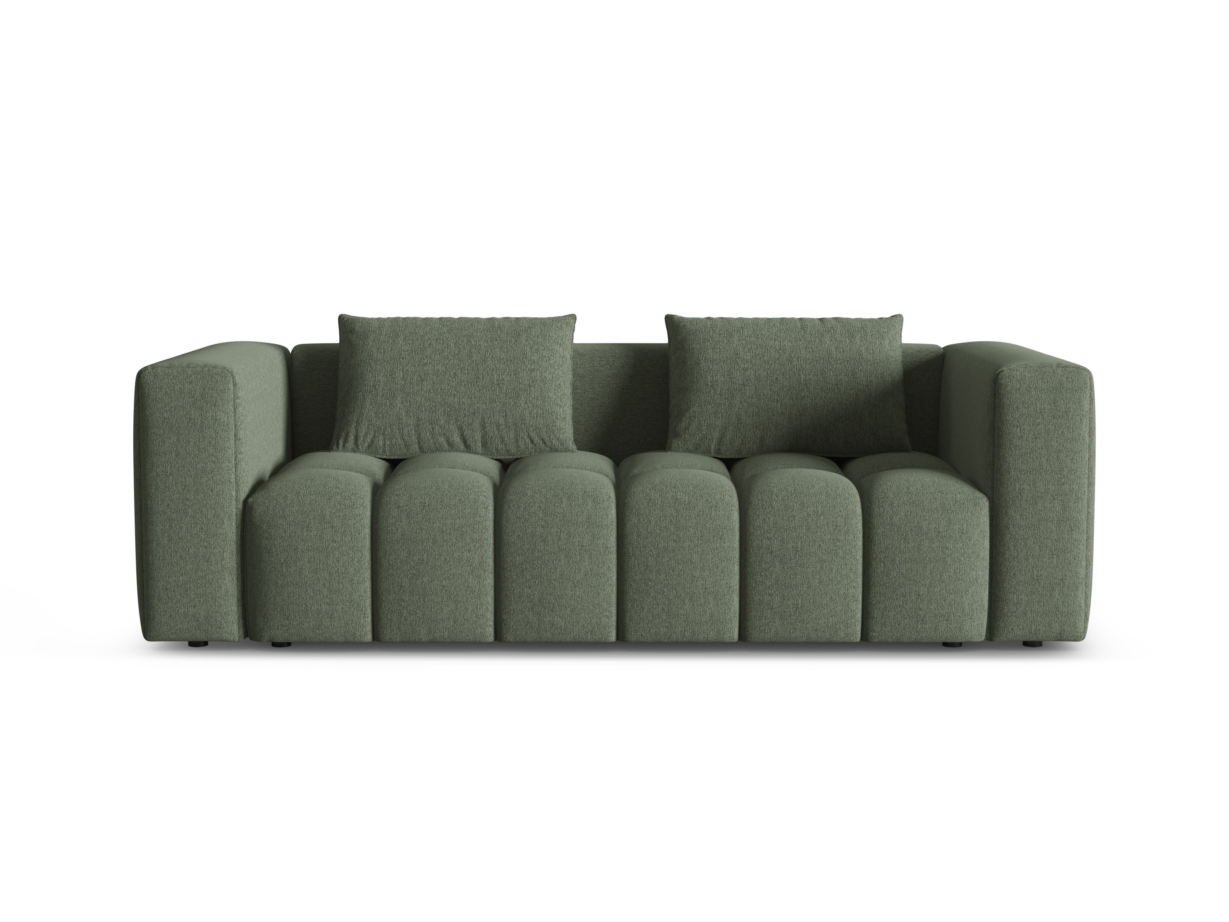 Sofa für 3 Personen mit Schlaffunktion VERONA olivgrün