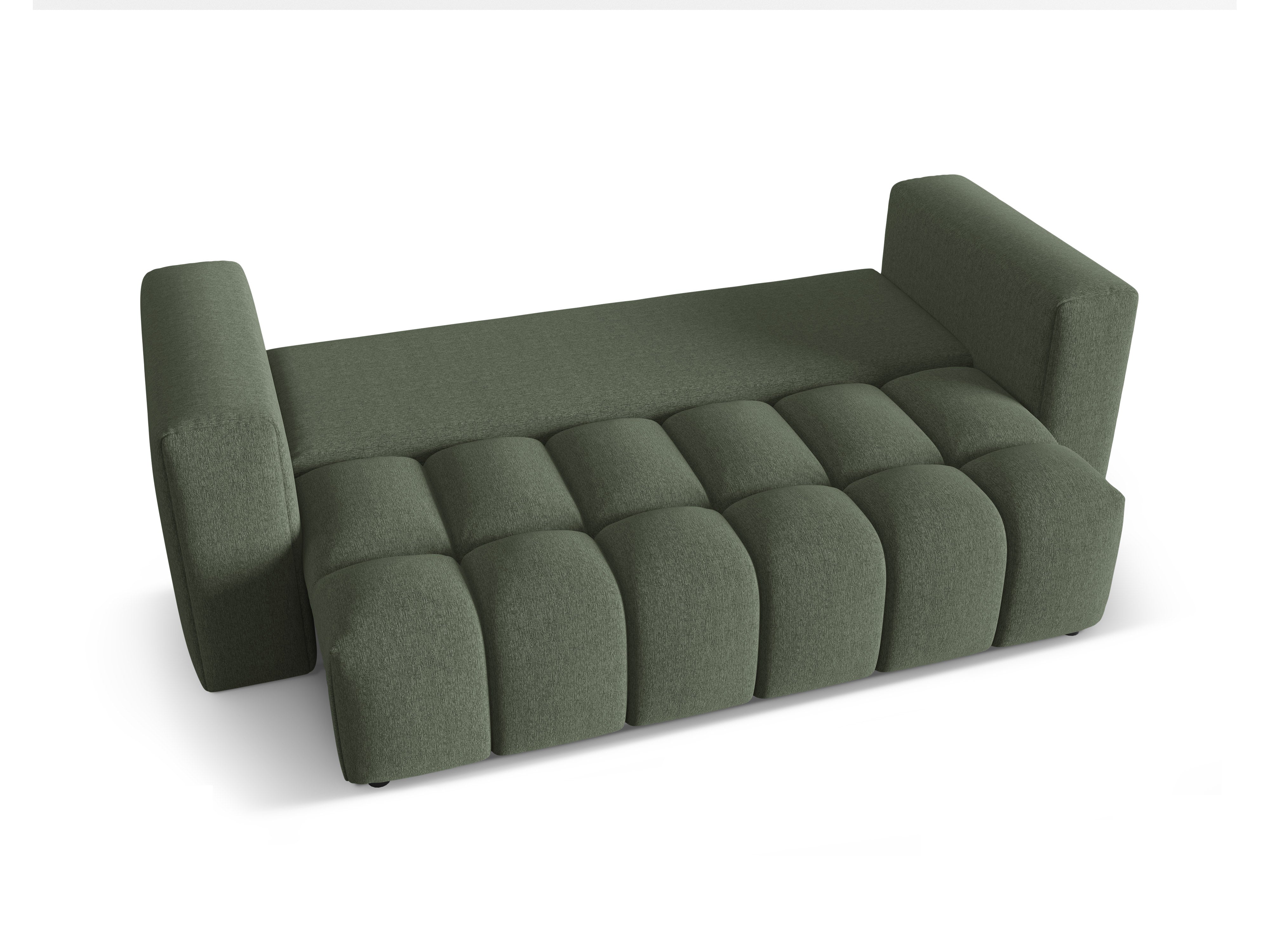 3-Seater Sofa with Sleeping Function VERONA Olive