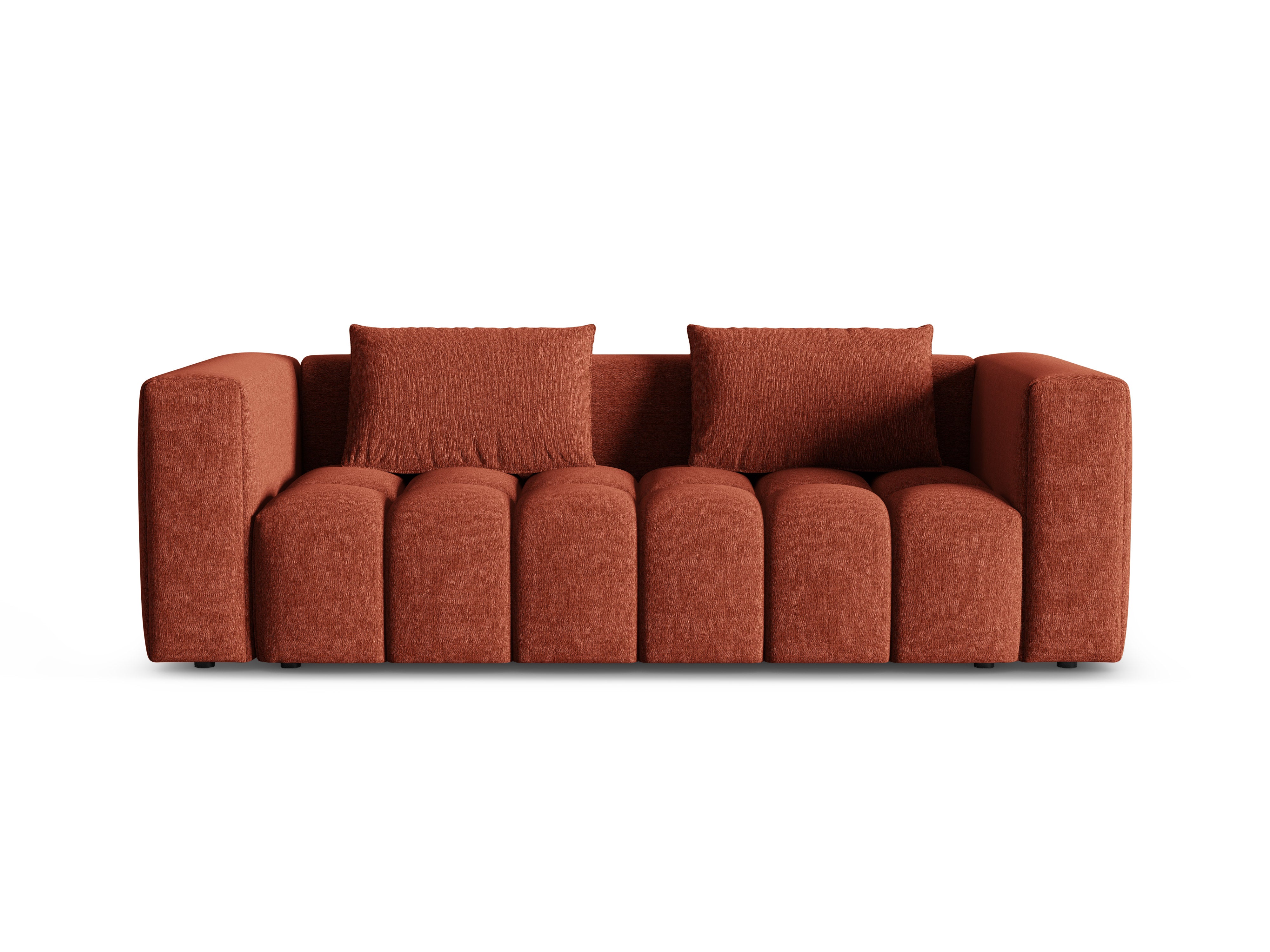 Sofa für 3 Personen mit Schlaffunktion VERONA korallenrot