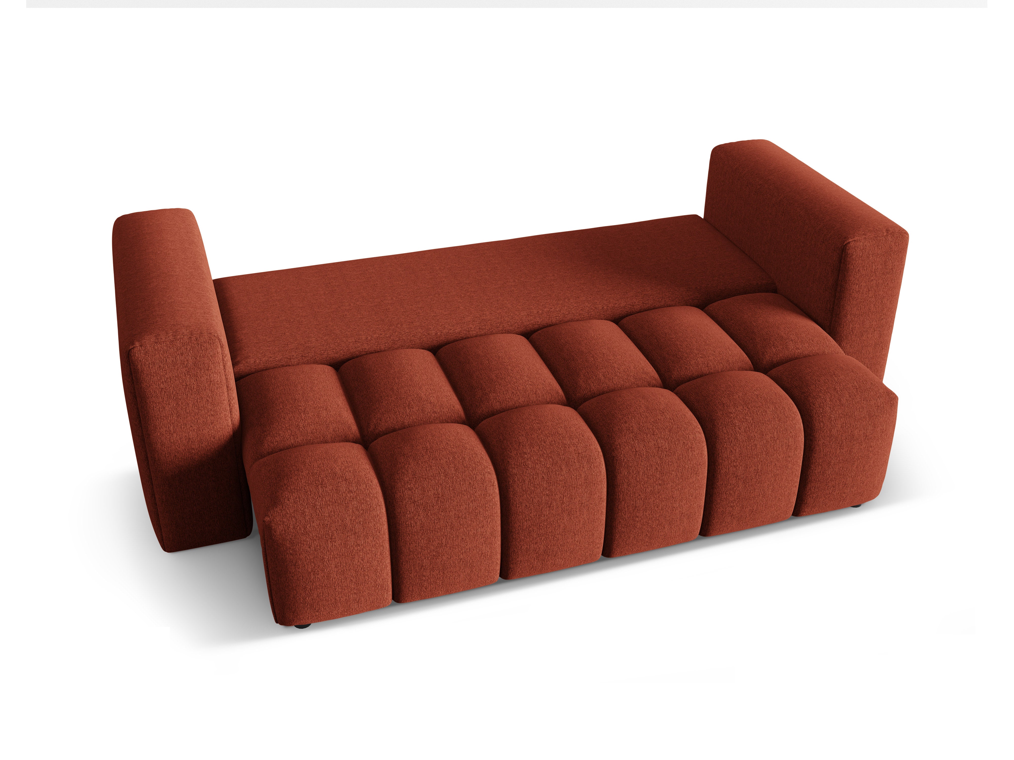 3-Seater Sofa with Sleeping Function VERONA Coral