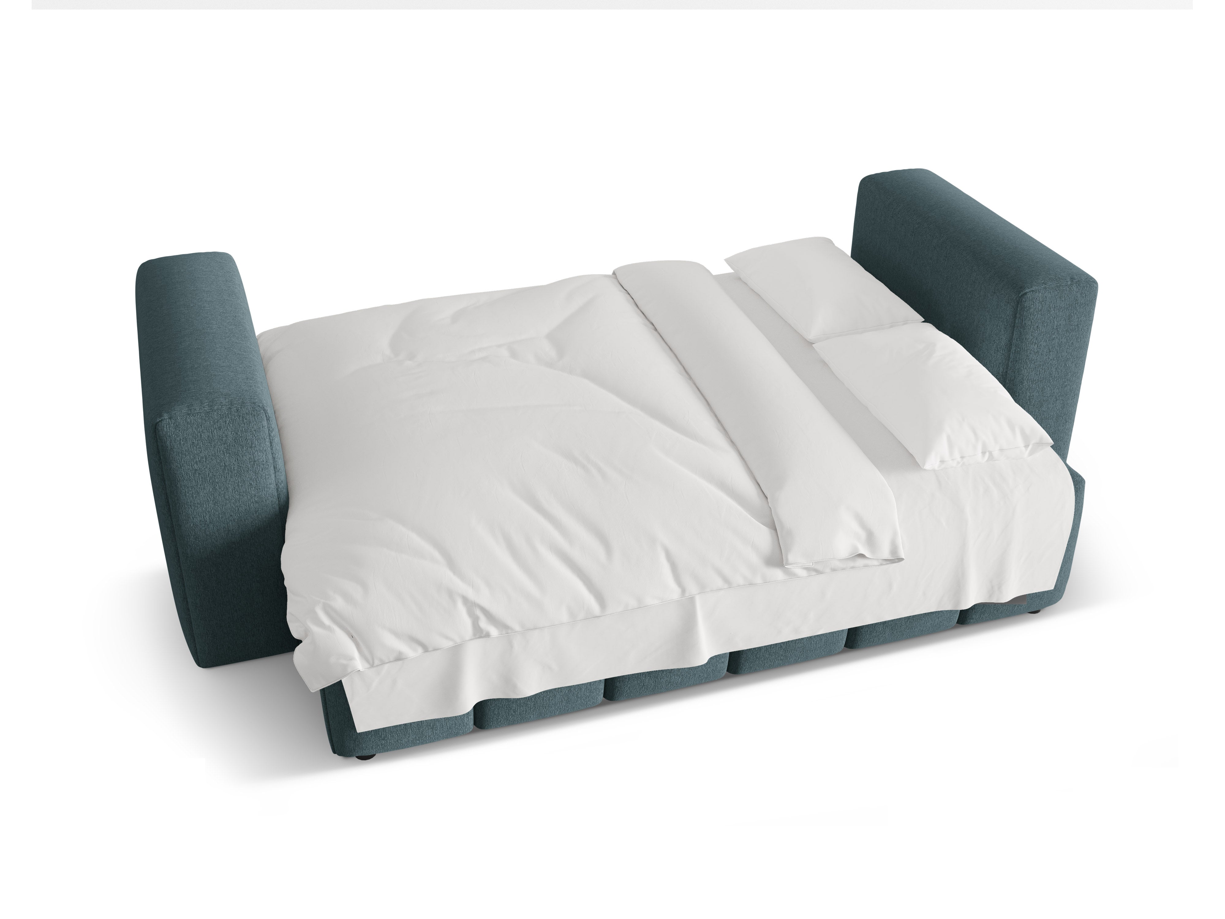 Sofa für 3 Personen mit Schlaffunktion VERONA hellblau