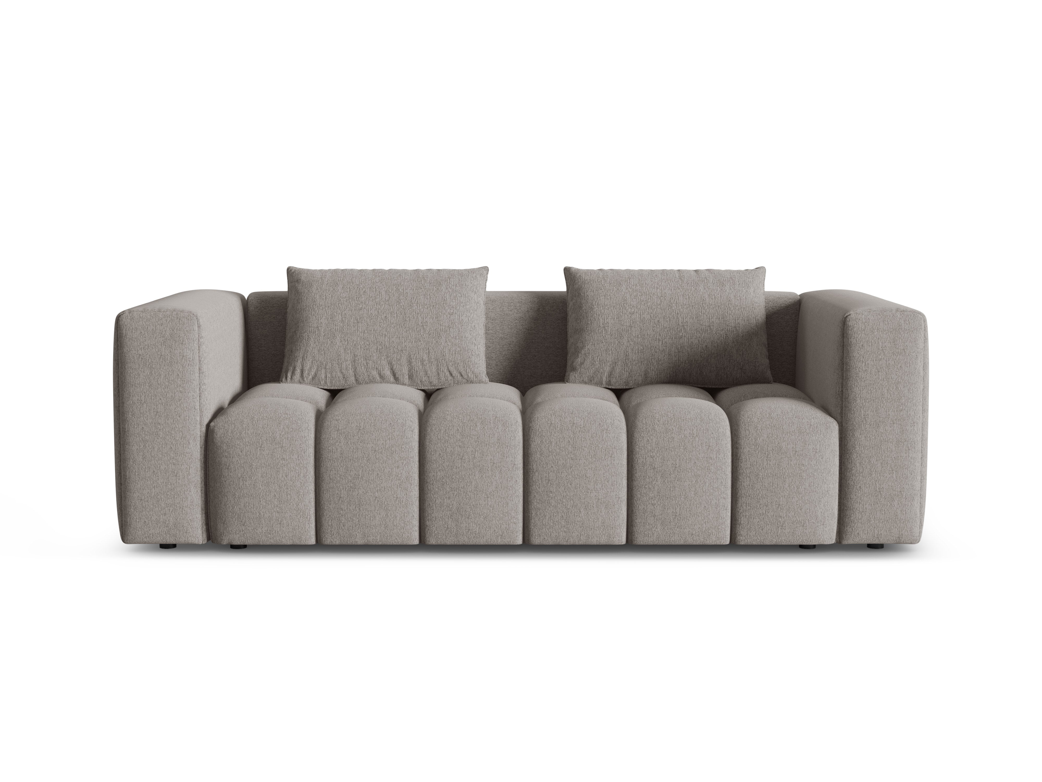 Sofa für 3 Personen mit Schlaffunktion VERONA warmgrau