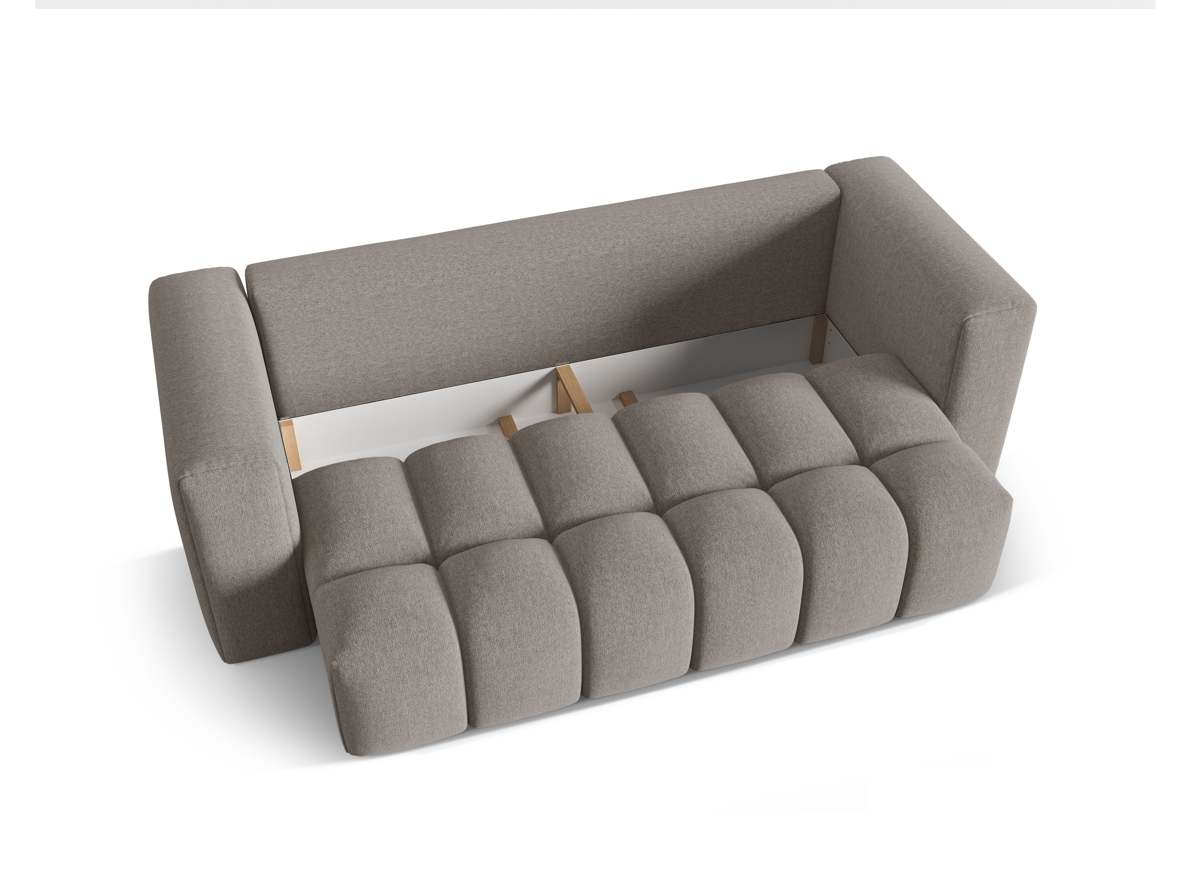 Sofa für 3 Personen mit Schlaffunktion VERONA warmgrau
