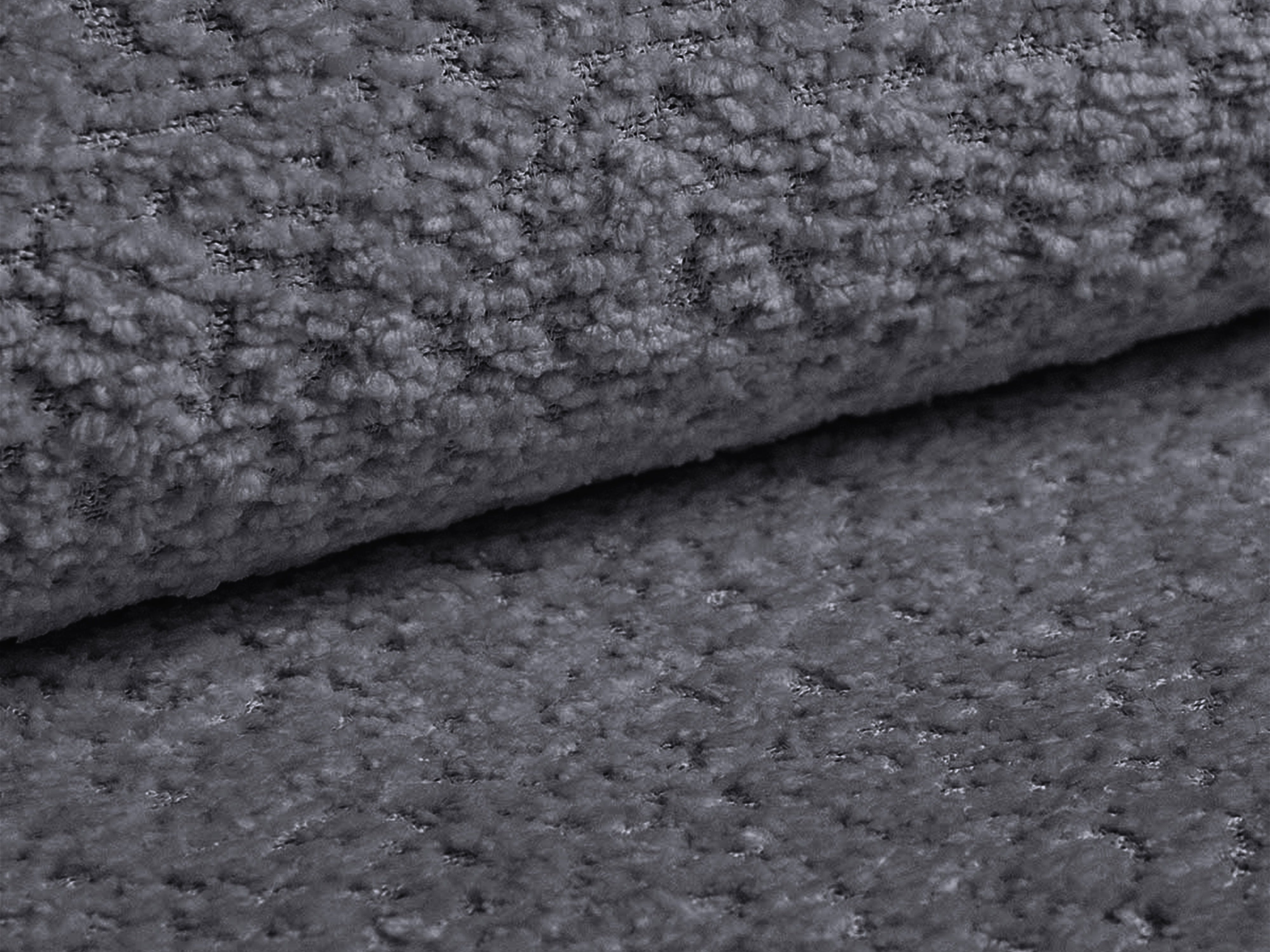 Sofa 3-Sitzer mit Schlaf-Funktion KEMI graues Bouclé