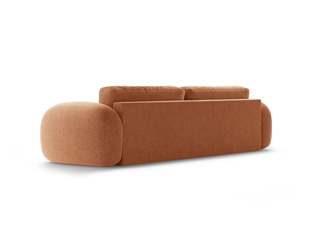 Sofa mit Schlaf-Funktion 3-sitzig TONALE ziegelrot