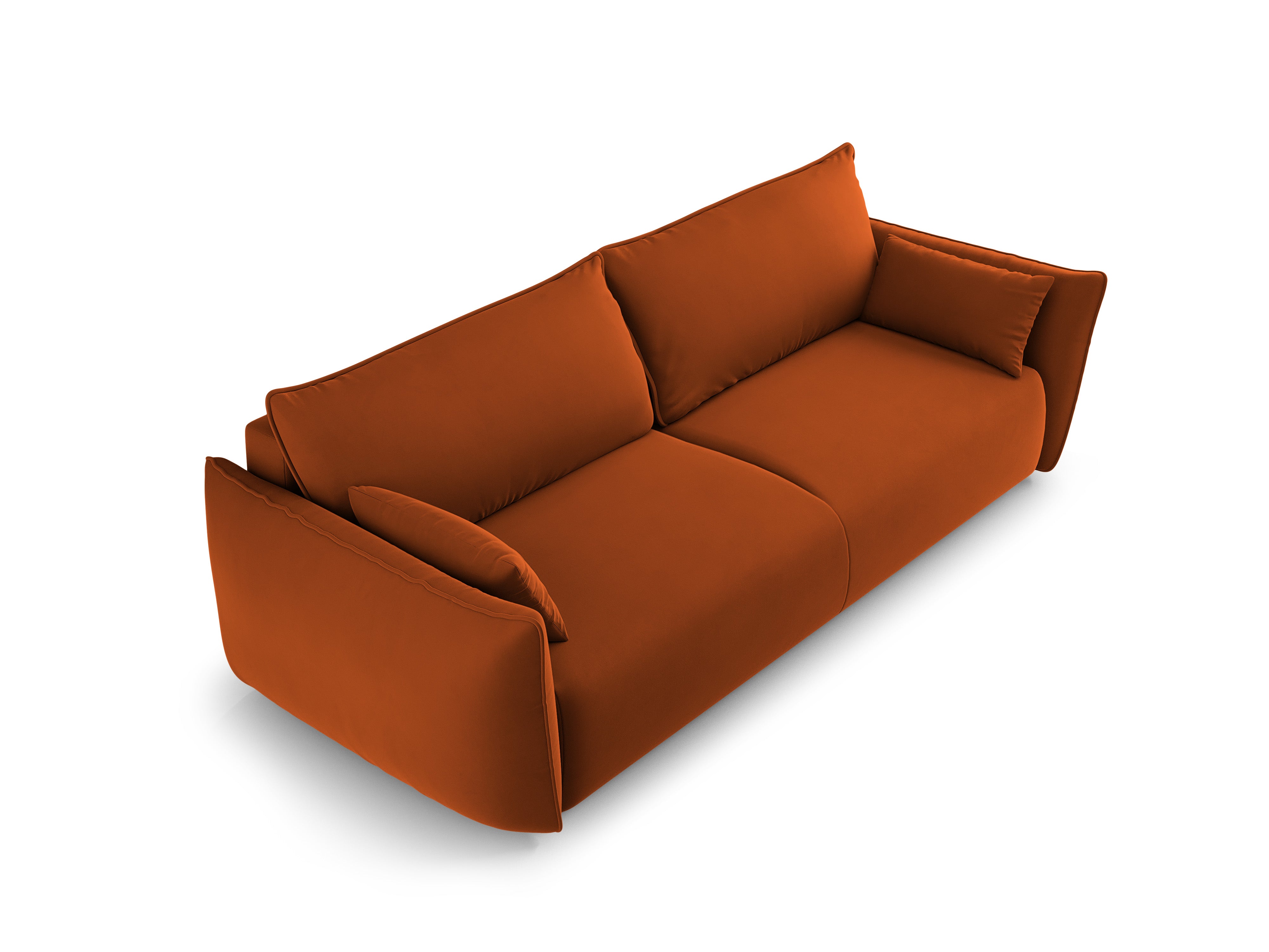 Velvet sofa with a sleeping function MATERA brick