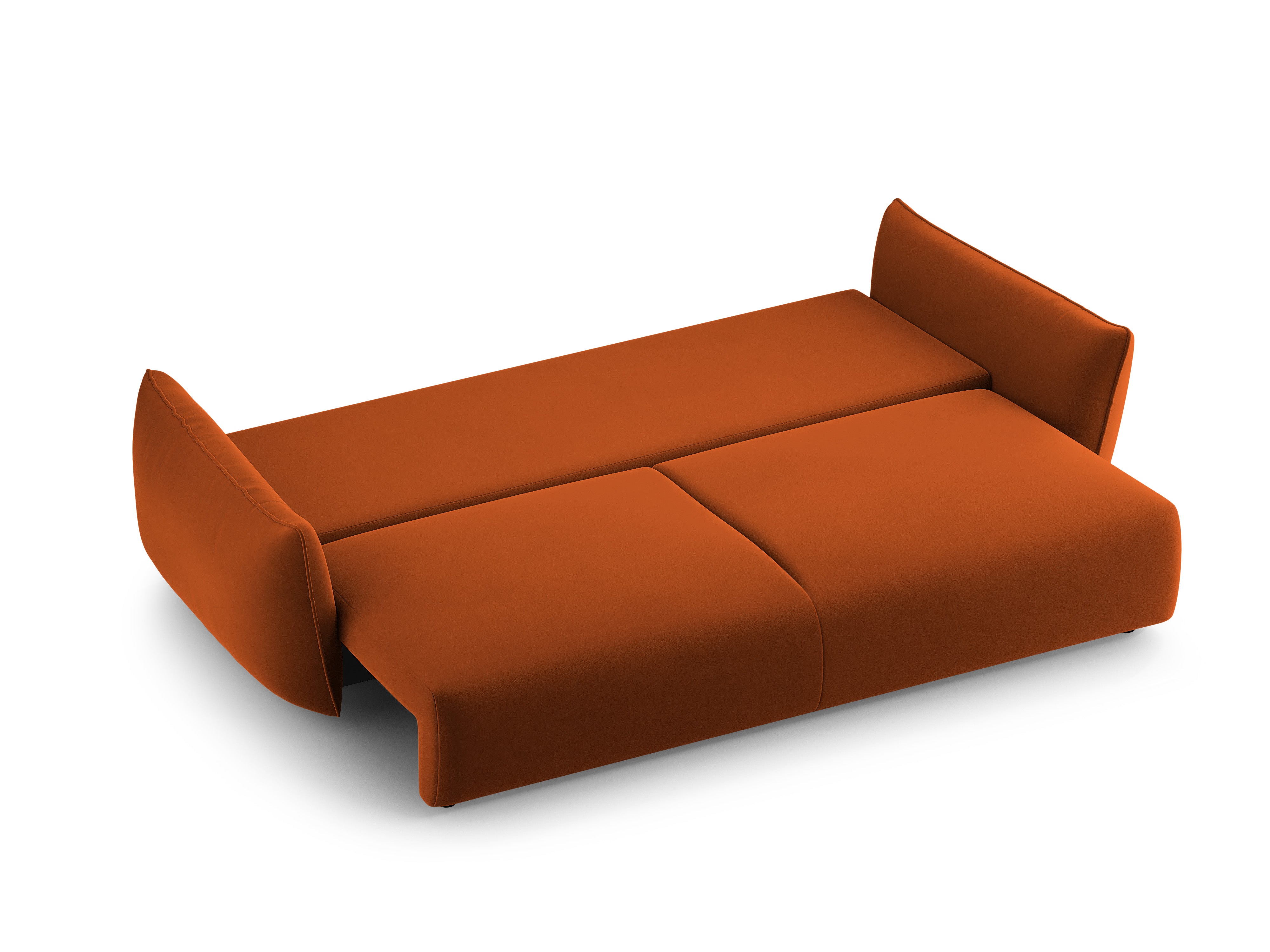 Velvet sofa with a sleeping function MATERA brick