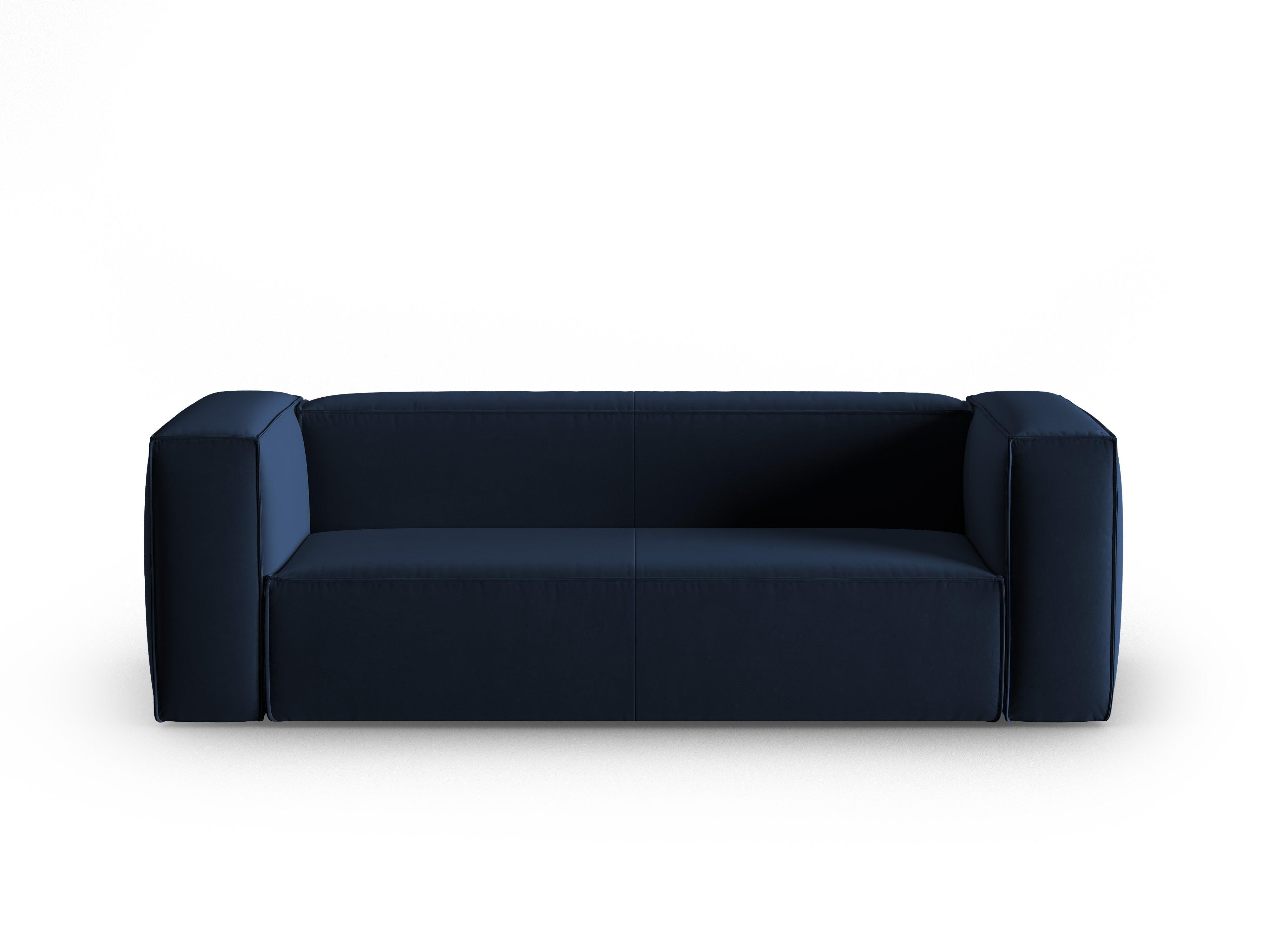 Samt 3-Sitzer-Sofa MACKAY königsblau