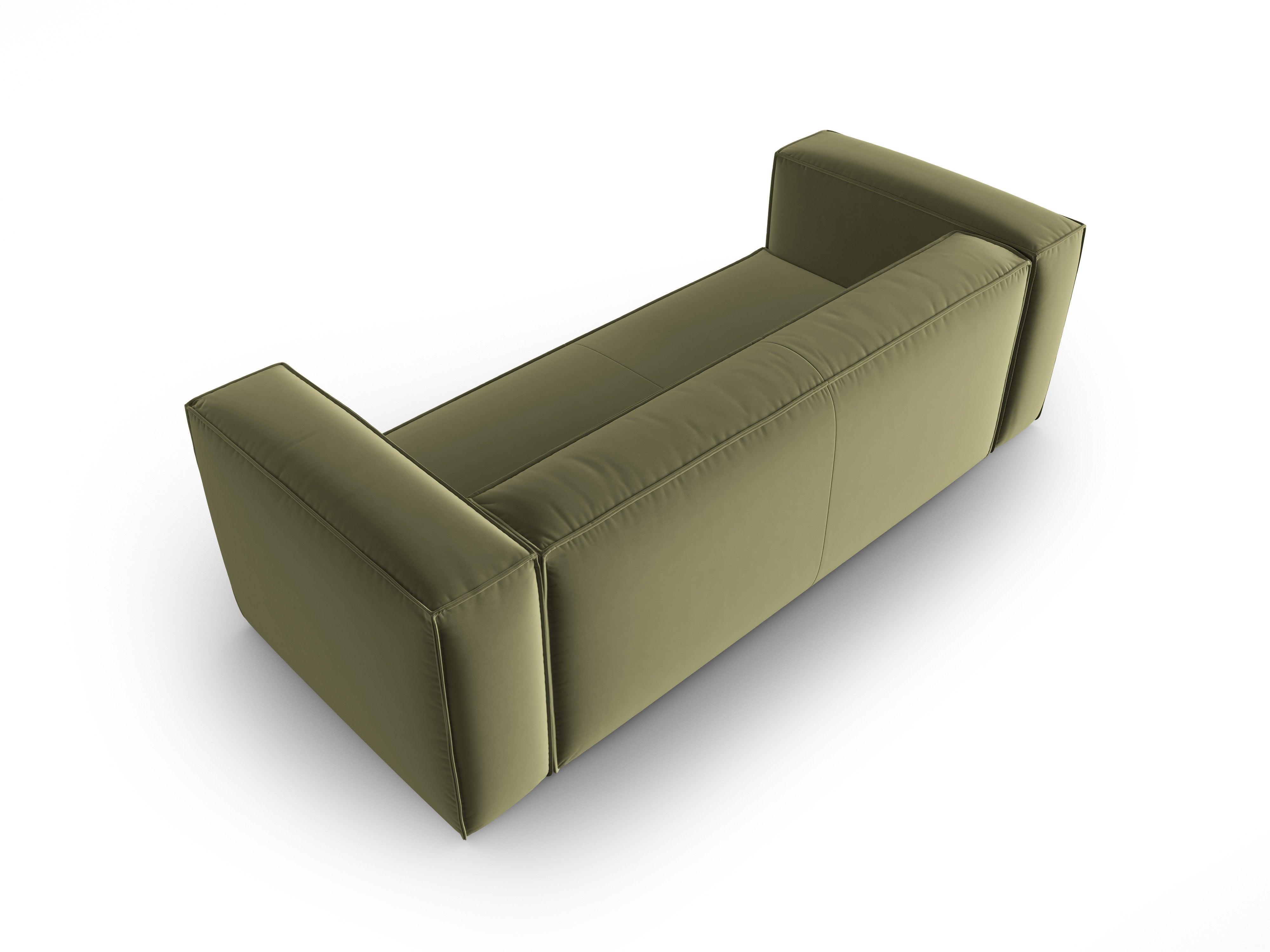 Samt 3-Sitzer-Sofa MACKAY hellgrün