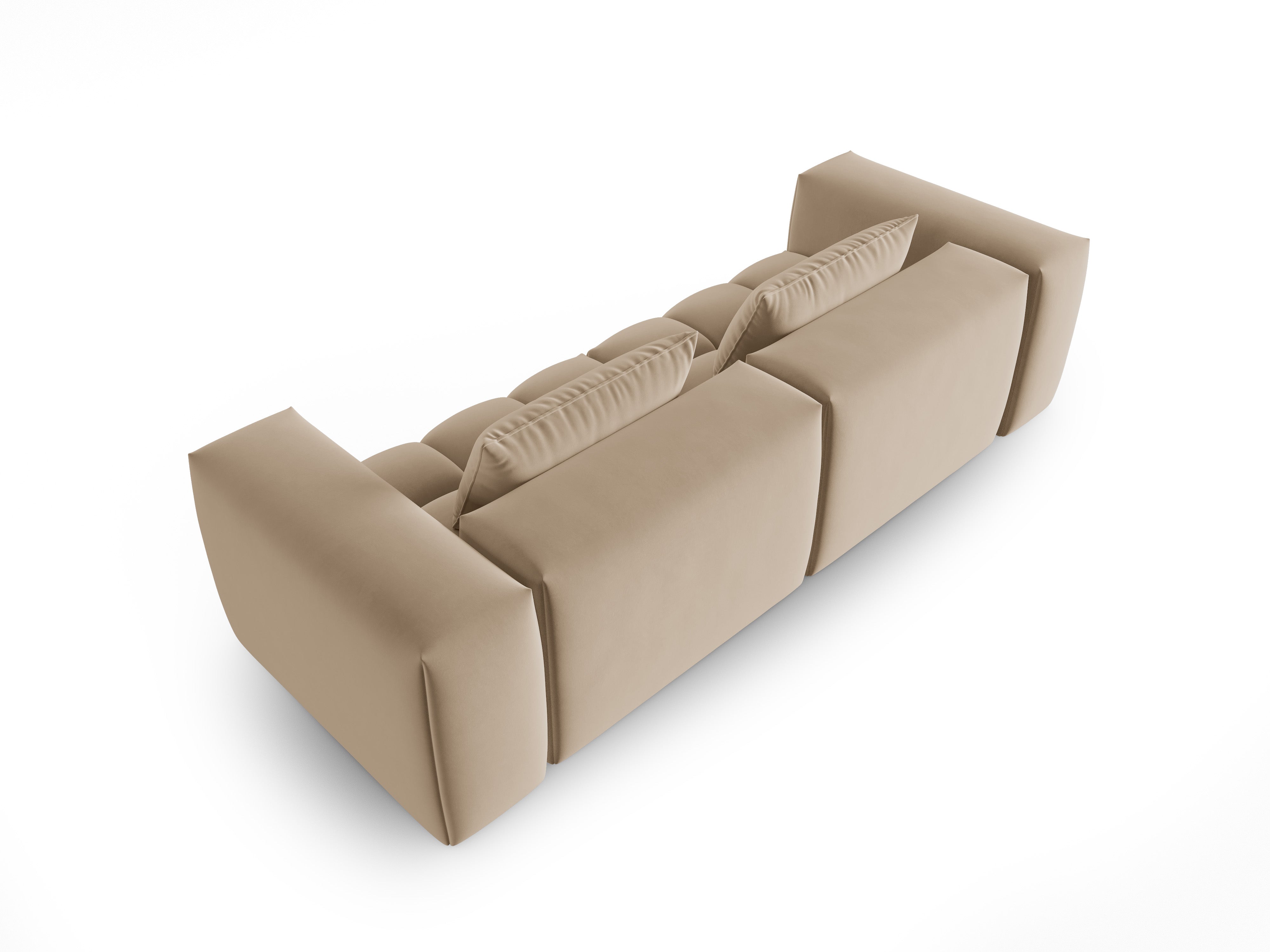 Velvet Sofa for 3 VERONA Sand