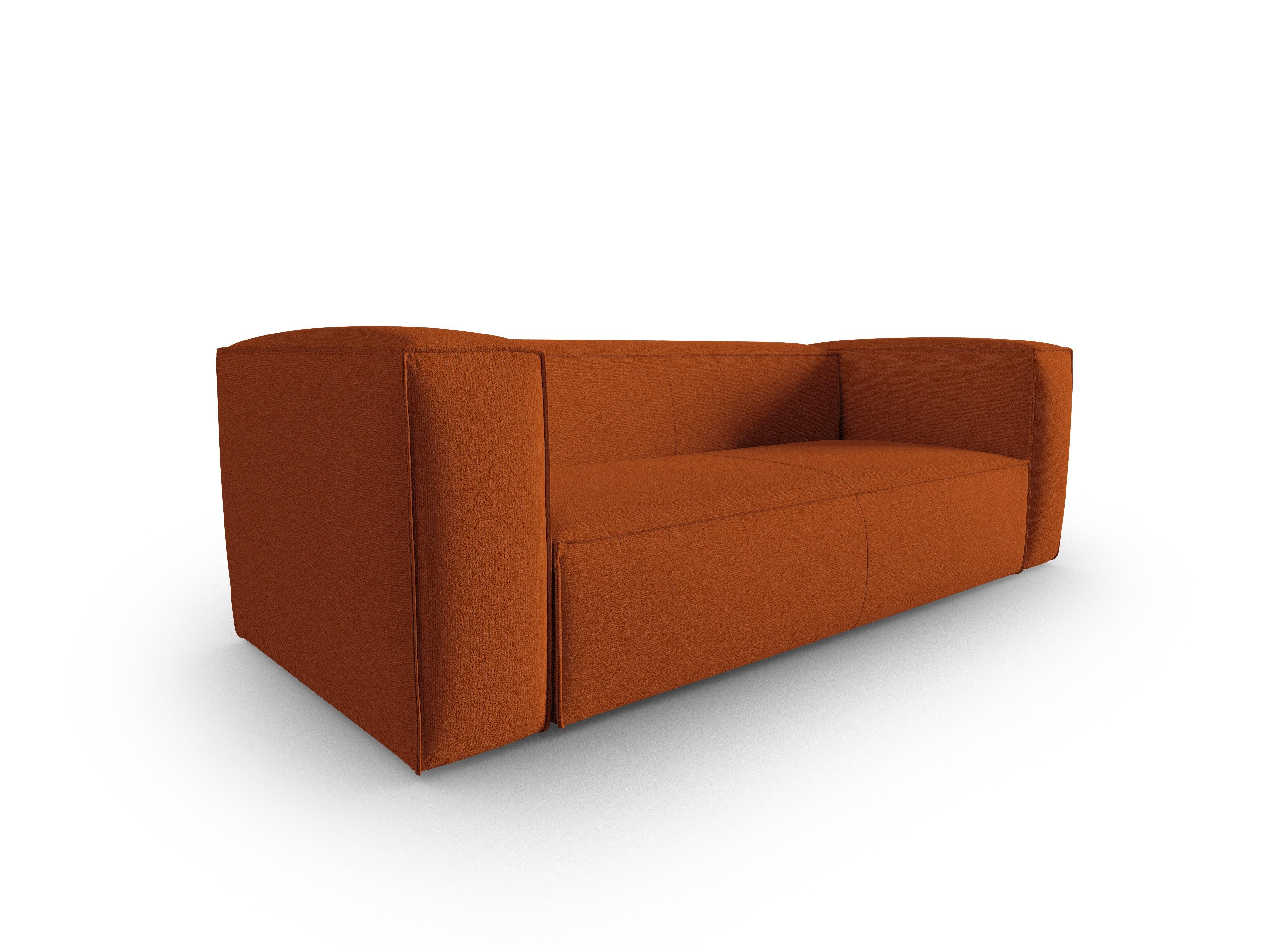 3-Sitzer-Sofa MACKAY Terrakotta-Bouclé