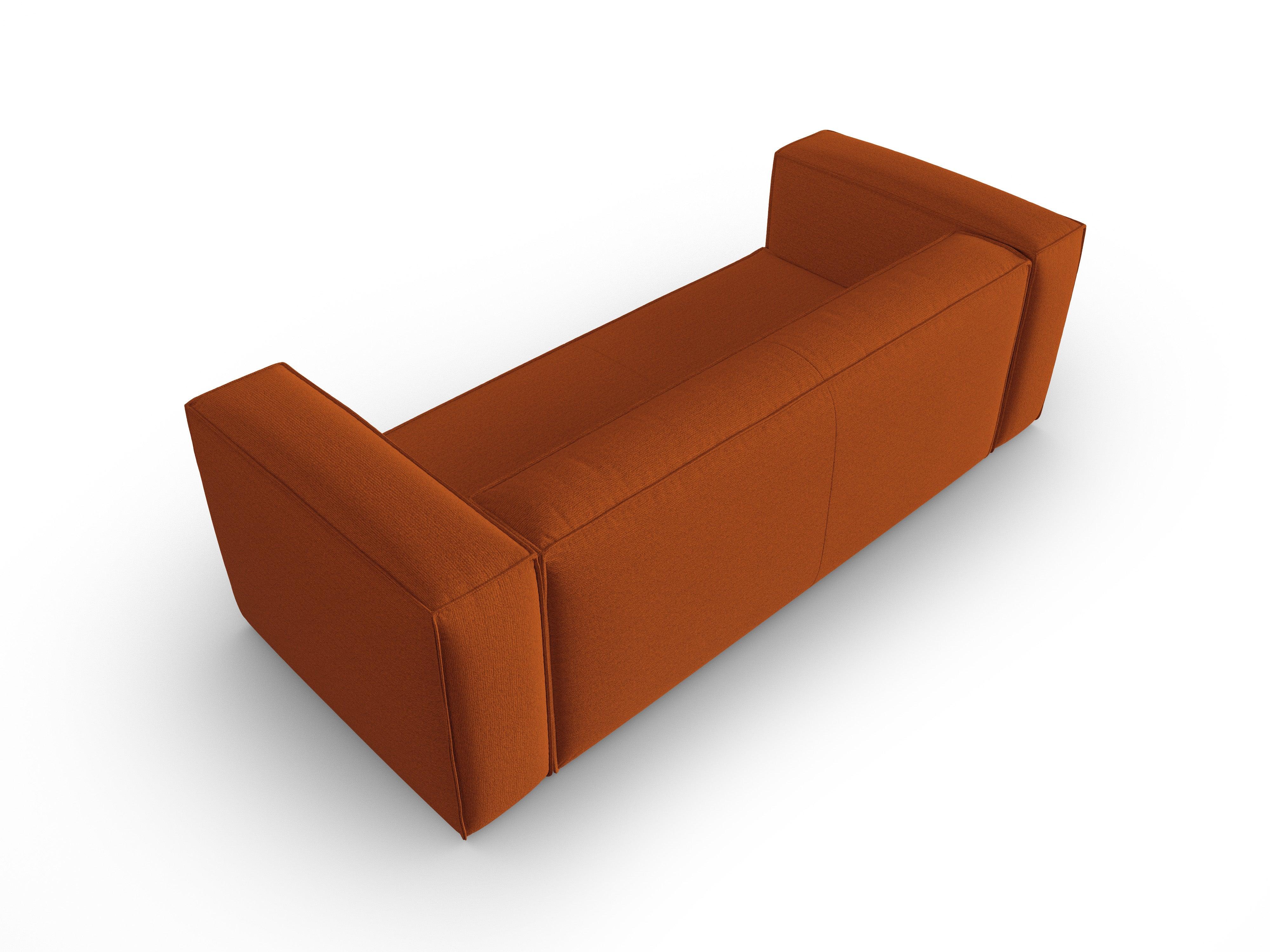 3-Sitzer-Sofa MACKAY Terrakotta-Bouclé