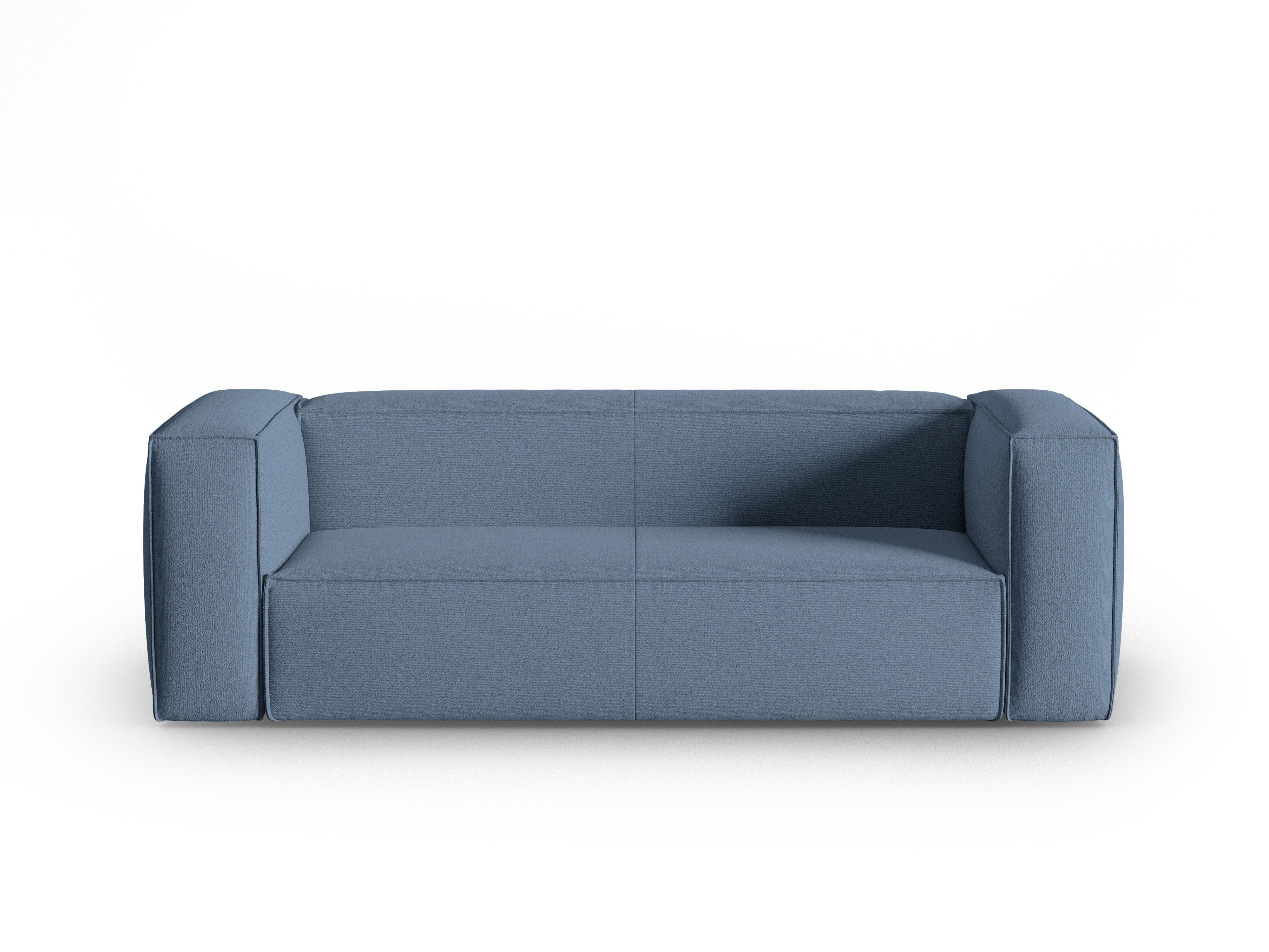 3-Sitzer-Sofa MACKAY blau Bouclé