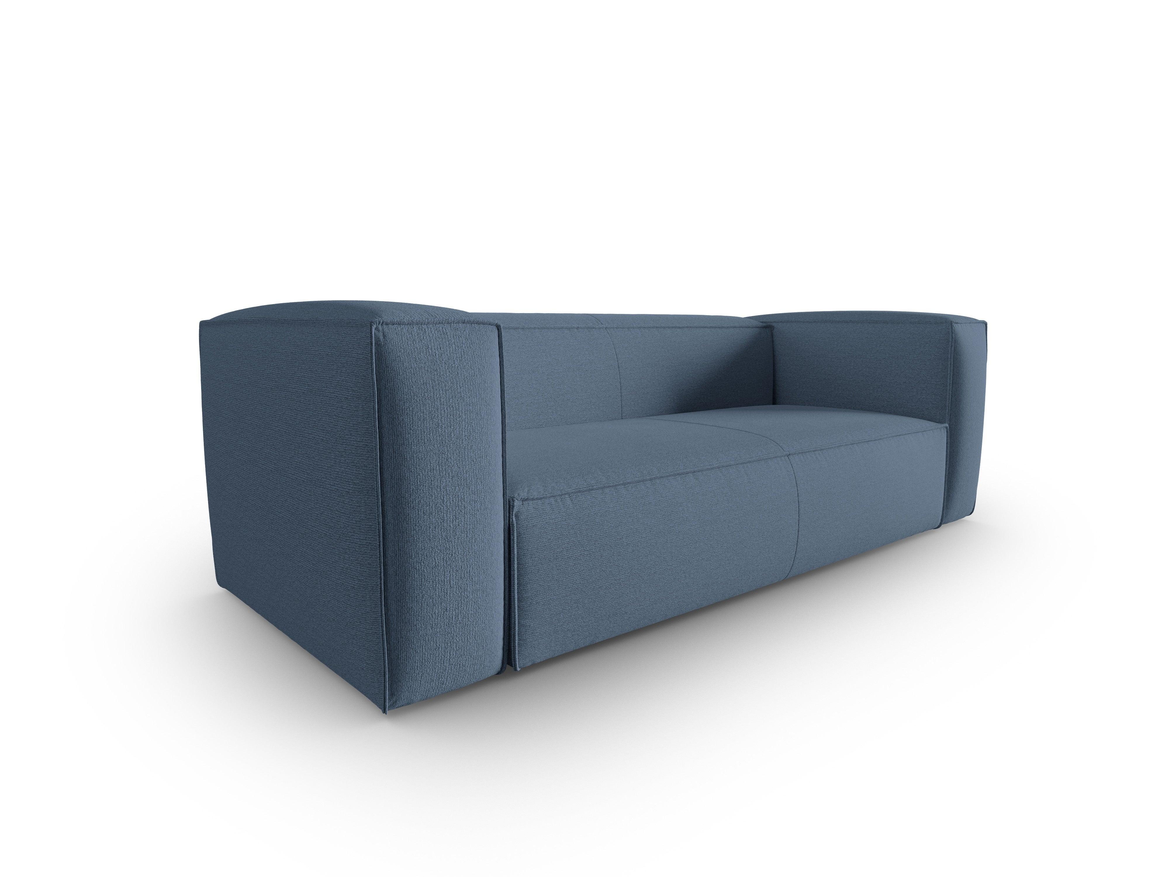 3-Sitzer-Sofa MACKAY blau Bouclé