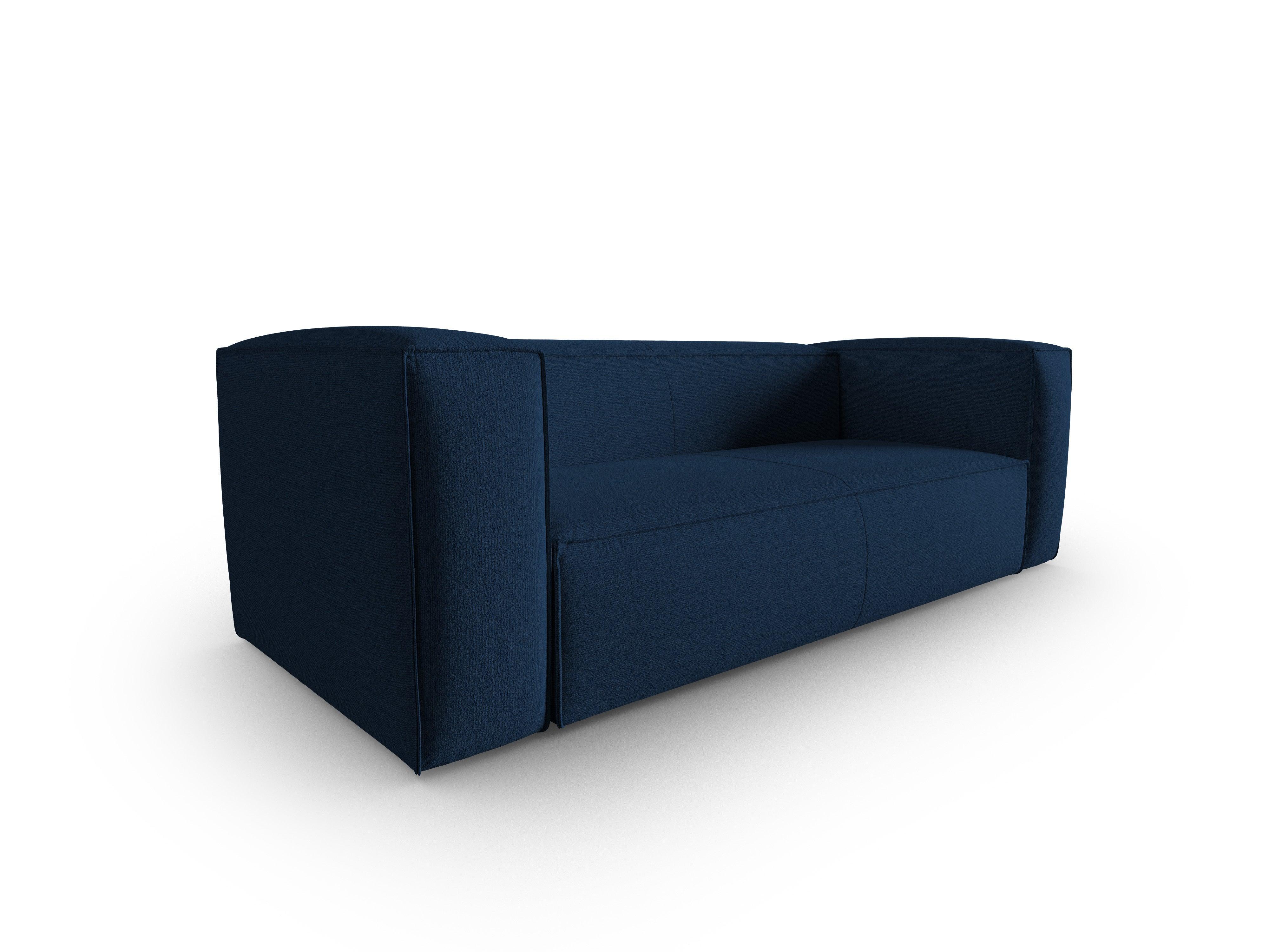 3-Sitzer-Sofa MACKAY dunkelblau Bouclé