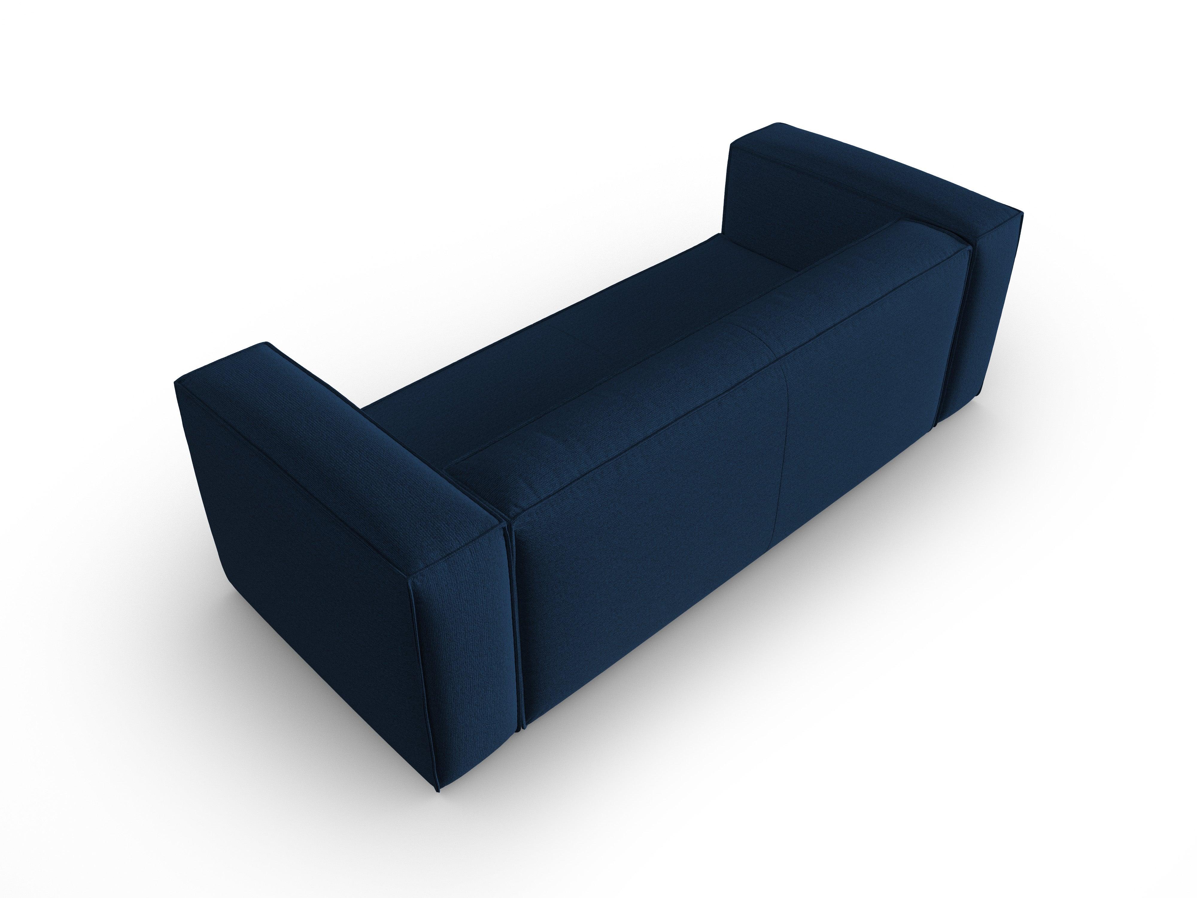 3-Sitzer-Sofa MACKAY dunkelblau Bouclé