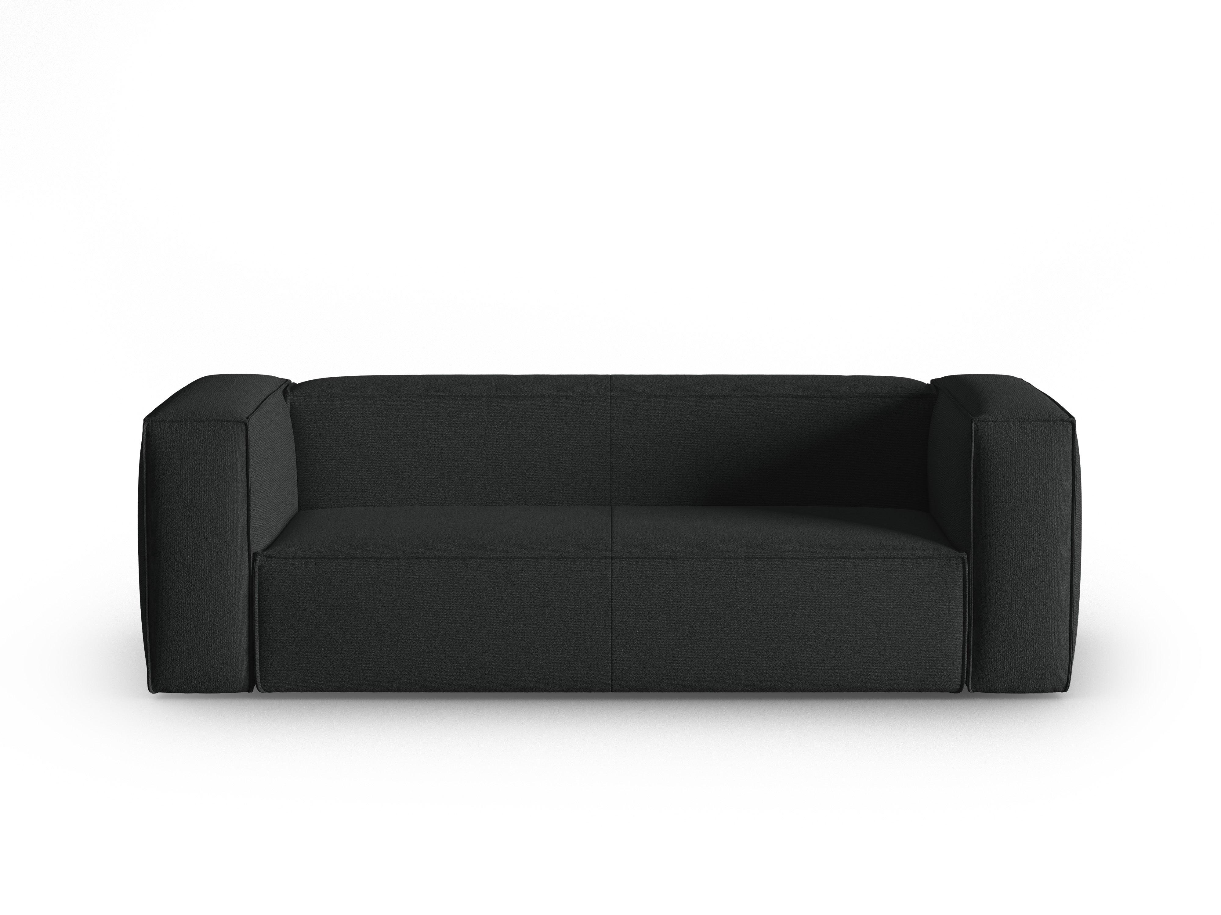 3-Sitzer Sofa MACKAY anthrazit Bouclé